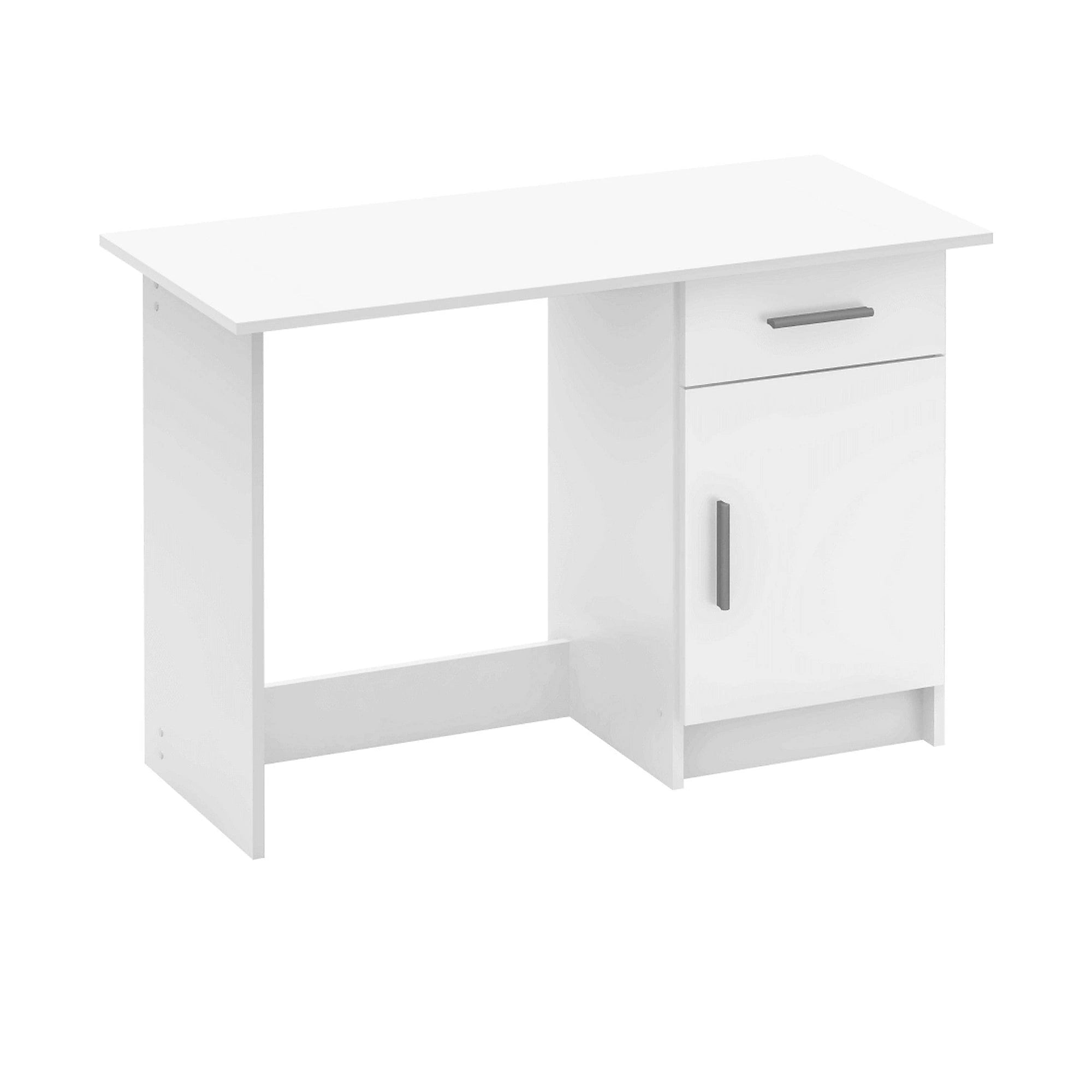 Birou SIRISS NEW, alb, DTD laminat, 109x50x75 cm