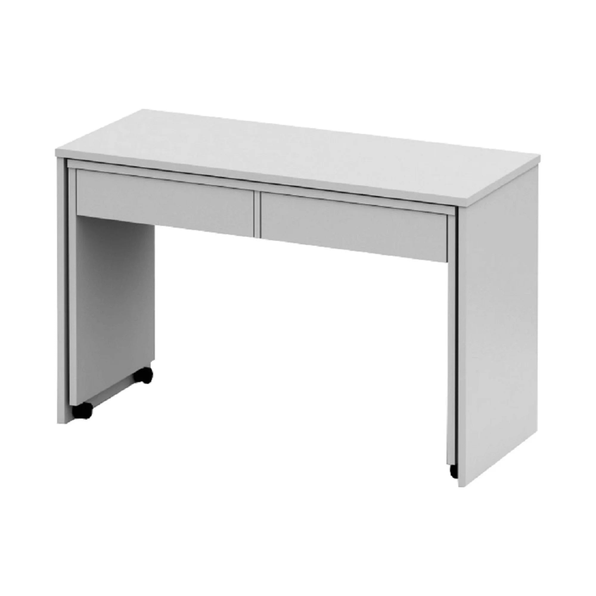 Birou VERSAL NEW, alb, PAL, extensibil, 120x50x75 cm