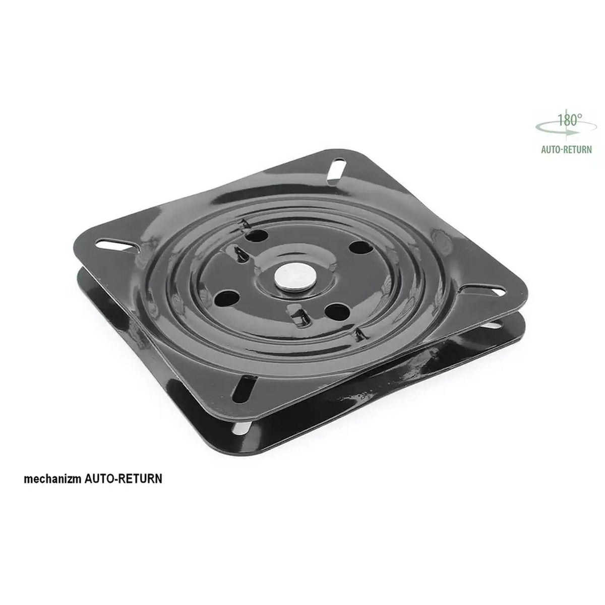 Scaun living rotativ AZALIA, bej inchis/negru, stofa catifelata/metal, 61x44x86 cm