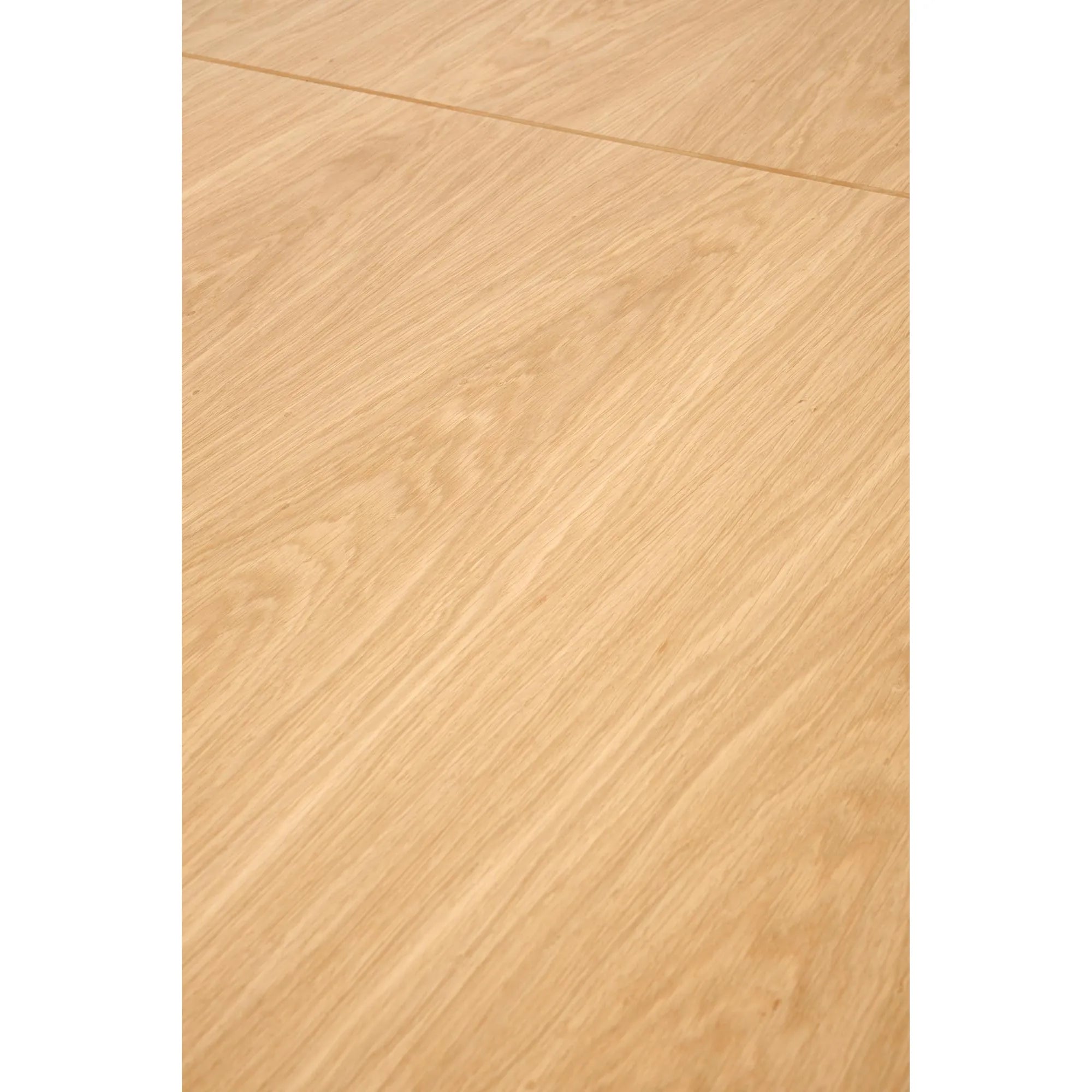 Masa extensibila MASSIVE 2, stejar natural/negru, PAL furniruit/otel, 160-250x90x77 cm