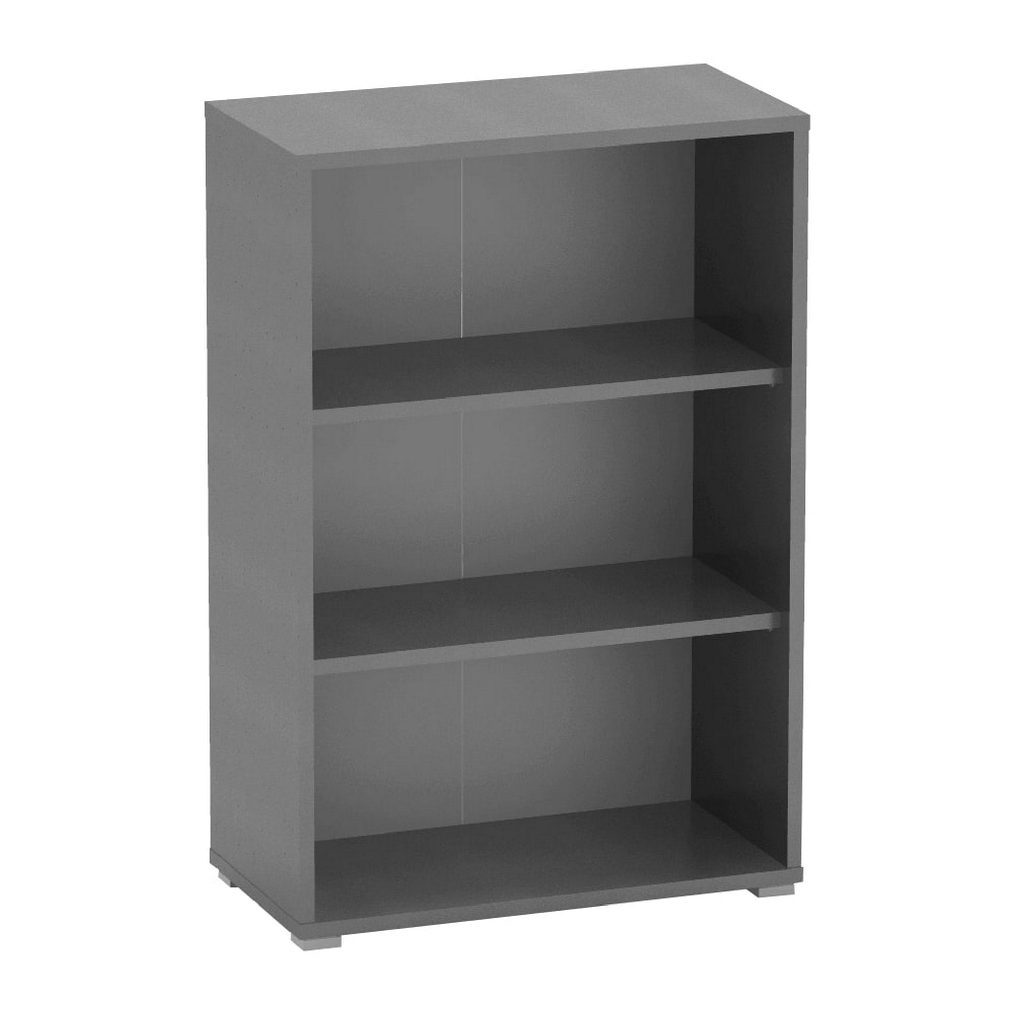 Boblioteca RIOMA NEW TYP 04, gri grafit, PAL melaminat, 75x38x112 cm