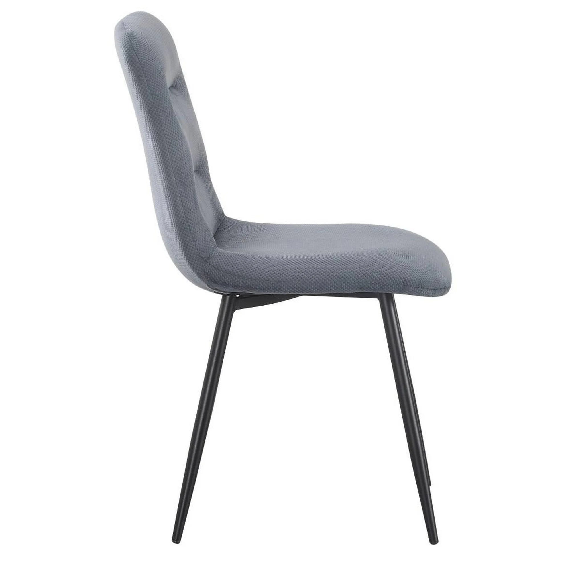 Scaun BOS, gri inchis/negru, stofa/metal, 61x51x84 cm
