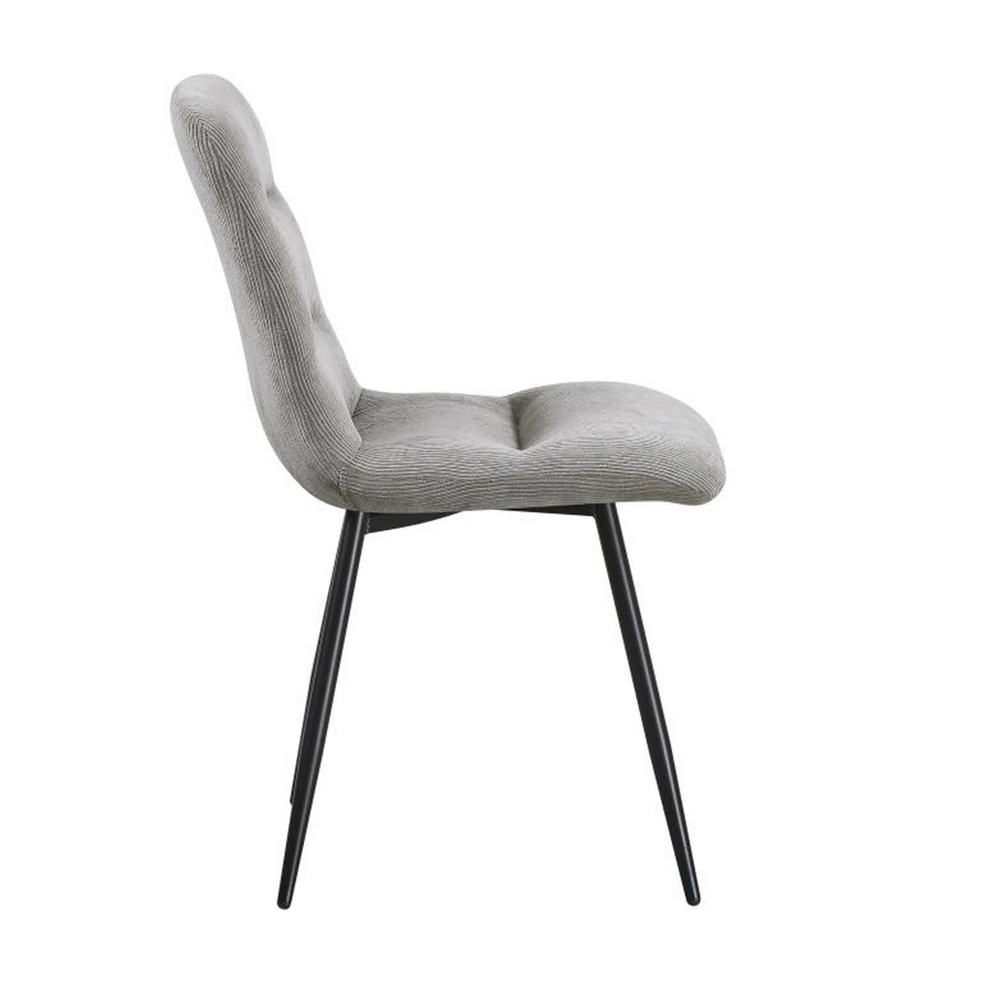 Scaun BOS, gri deschis/negru, stofa/metal, 61x51x84 cm