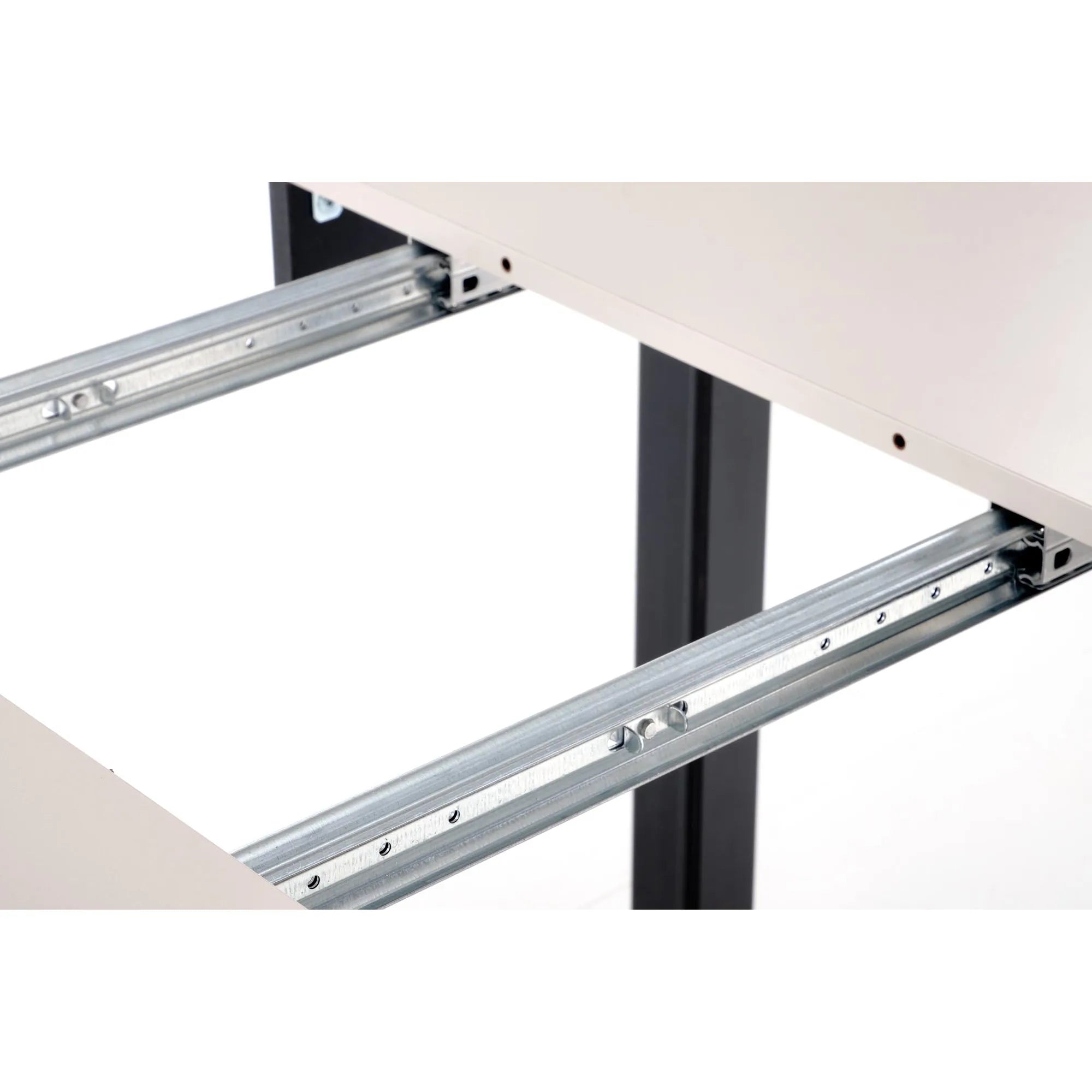 Masa extensibila RINGO, casmir/negru, PAL furniruit, 102/142x102x76 cm