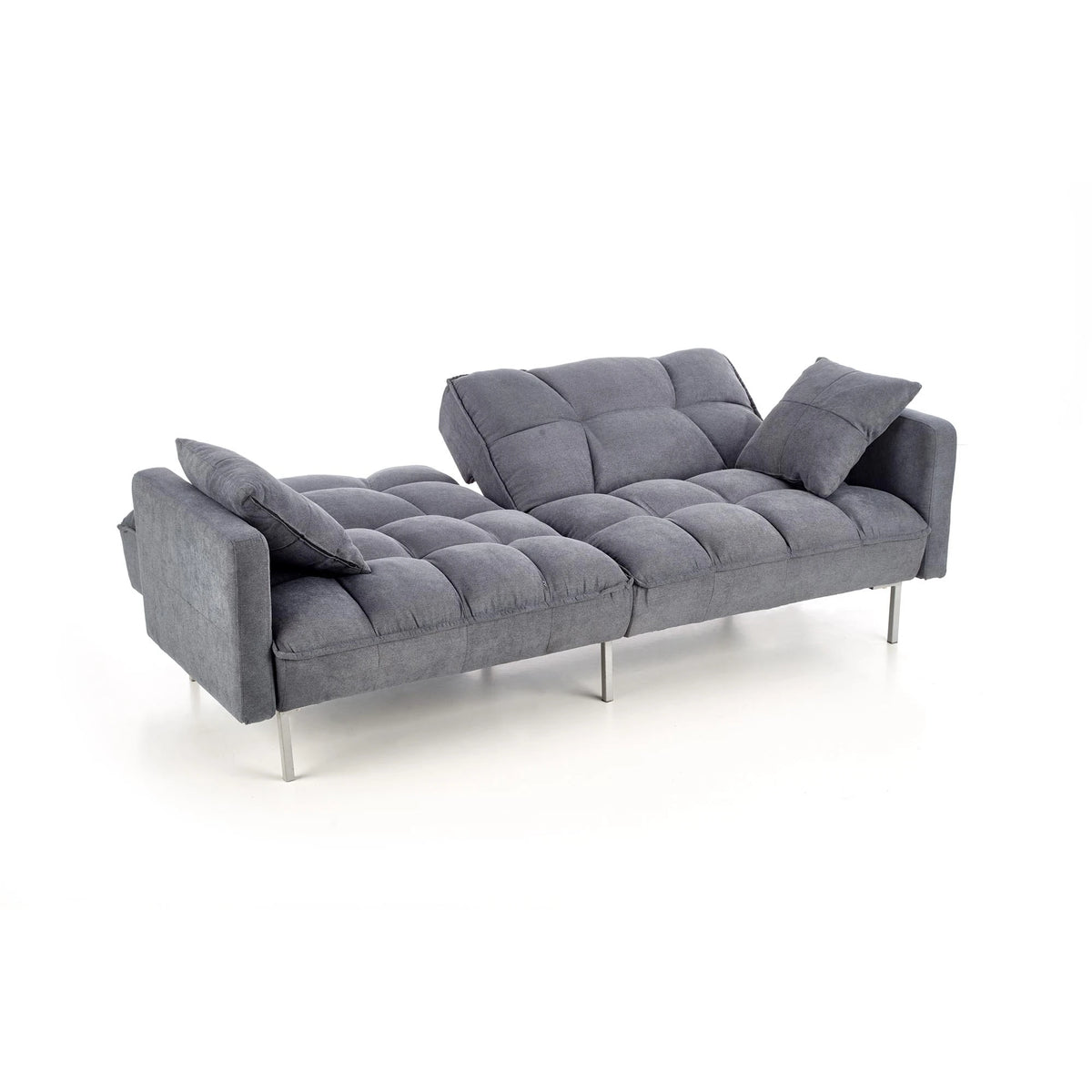 Canapea stofa extensibila ROBERTO, gri albastrui, 193x85/108x86/58 cm