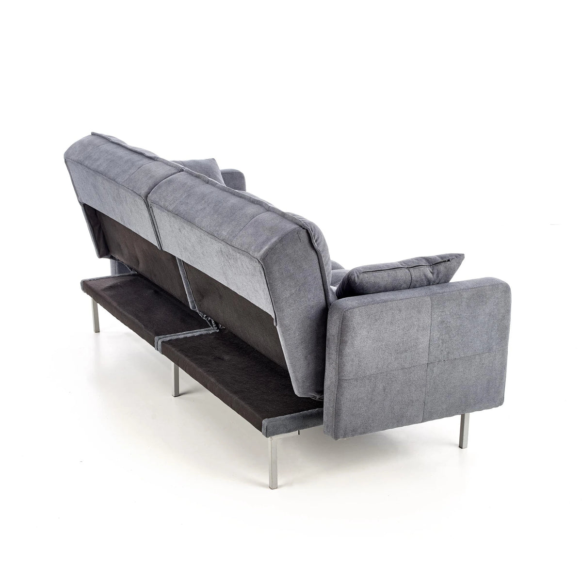 Canapea stofa extensibila ROBERTO, gri albastrui, 193x85/108x86/58 cm