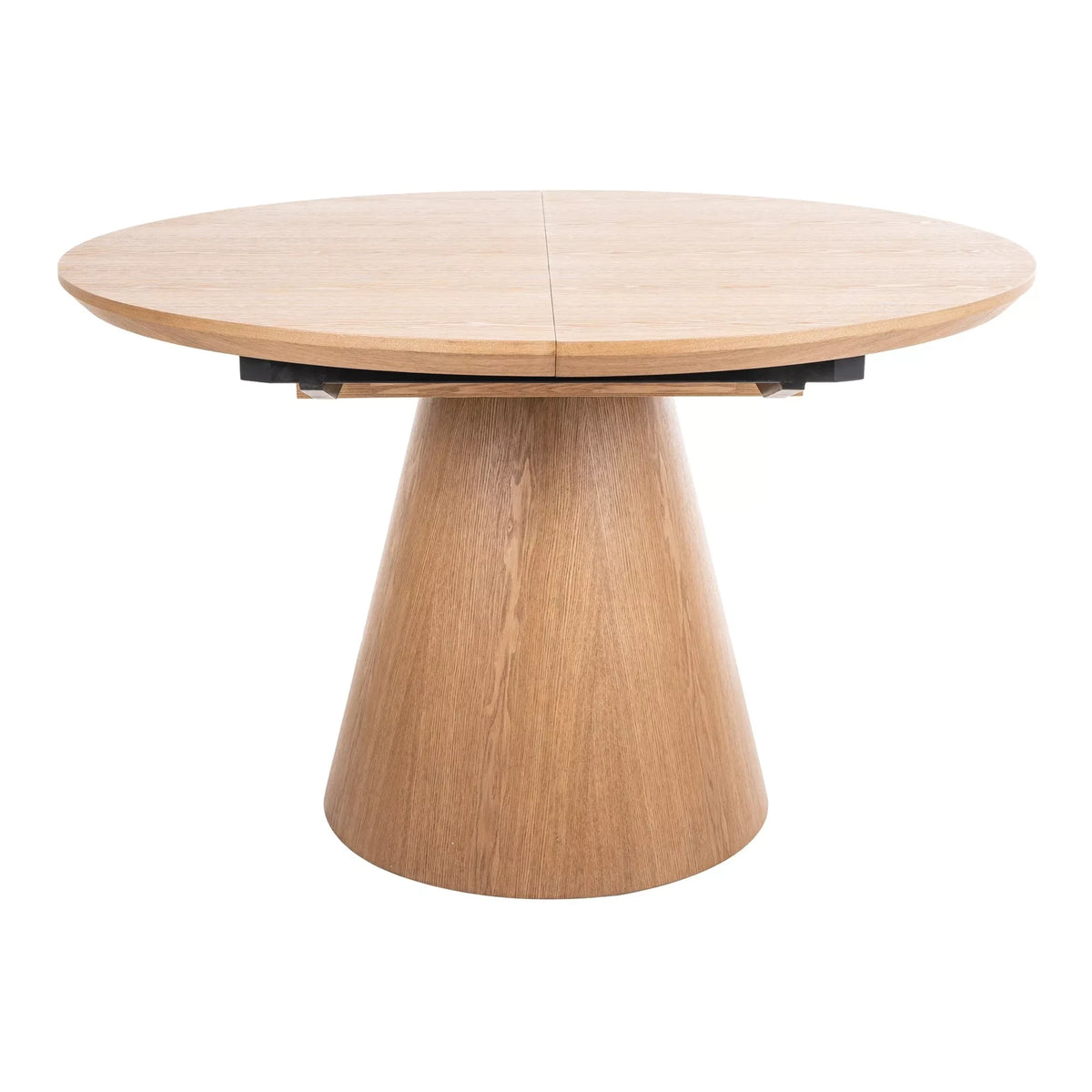 Masa rotunda extensibila living ANGEL II, stejar, 120/160x120x75 cm
