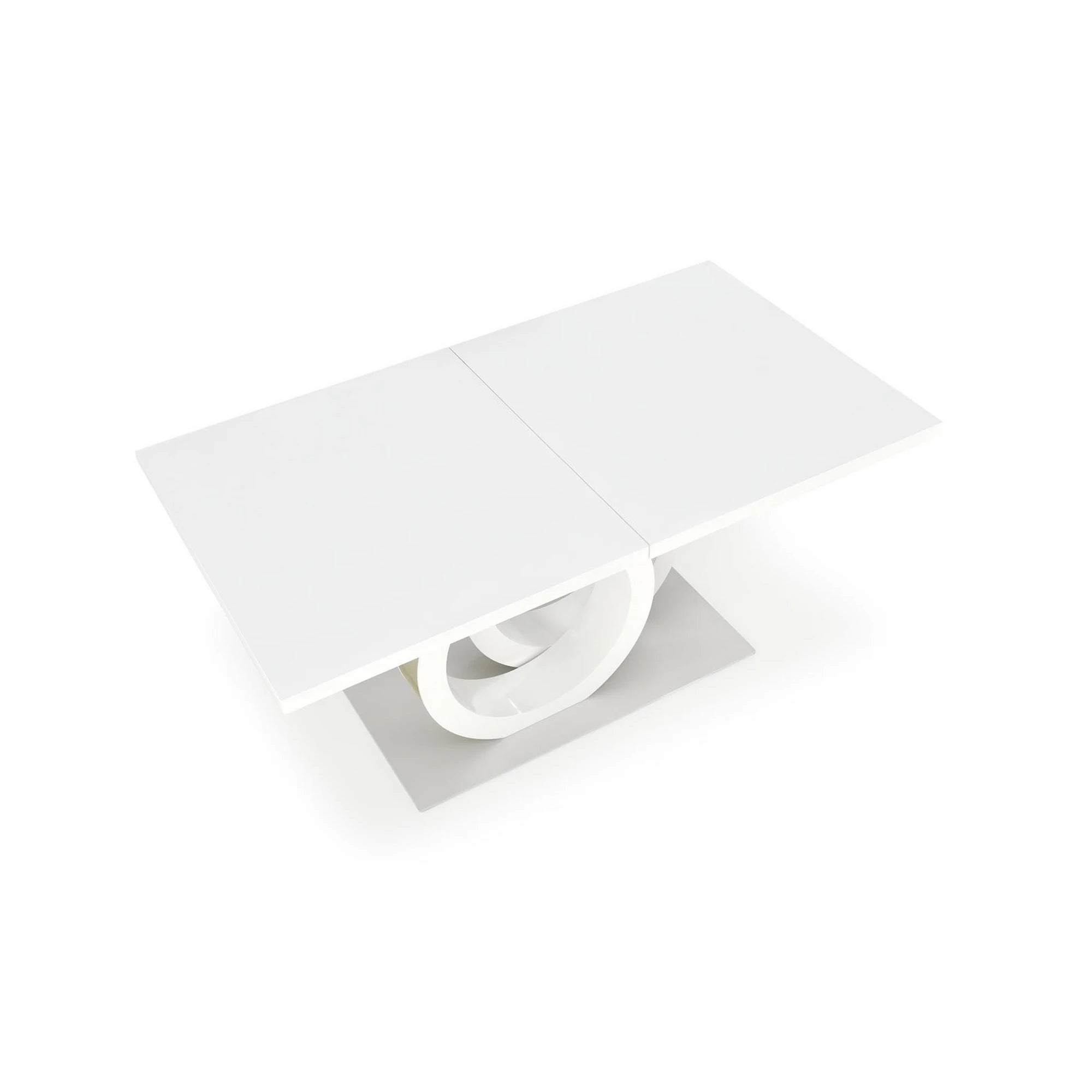 Masa alba dining GALARDO, extensibila, 160/200x90x77 cm