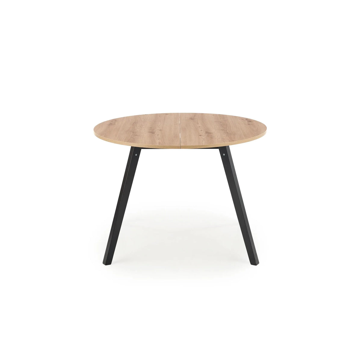 Masa rotunda extensibila bucatarie RUBEN, stejar artisan/negru, 102/142x102x73 cm