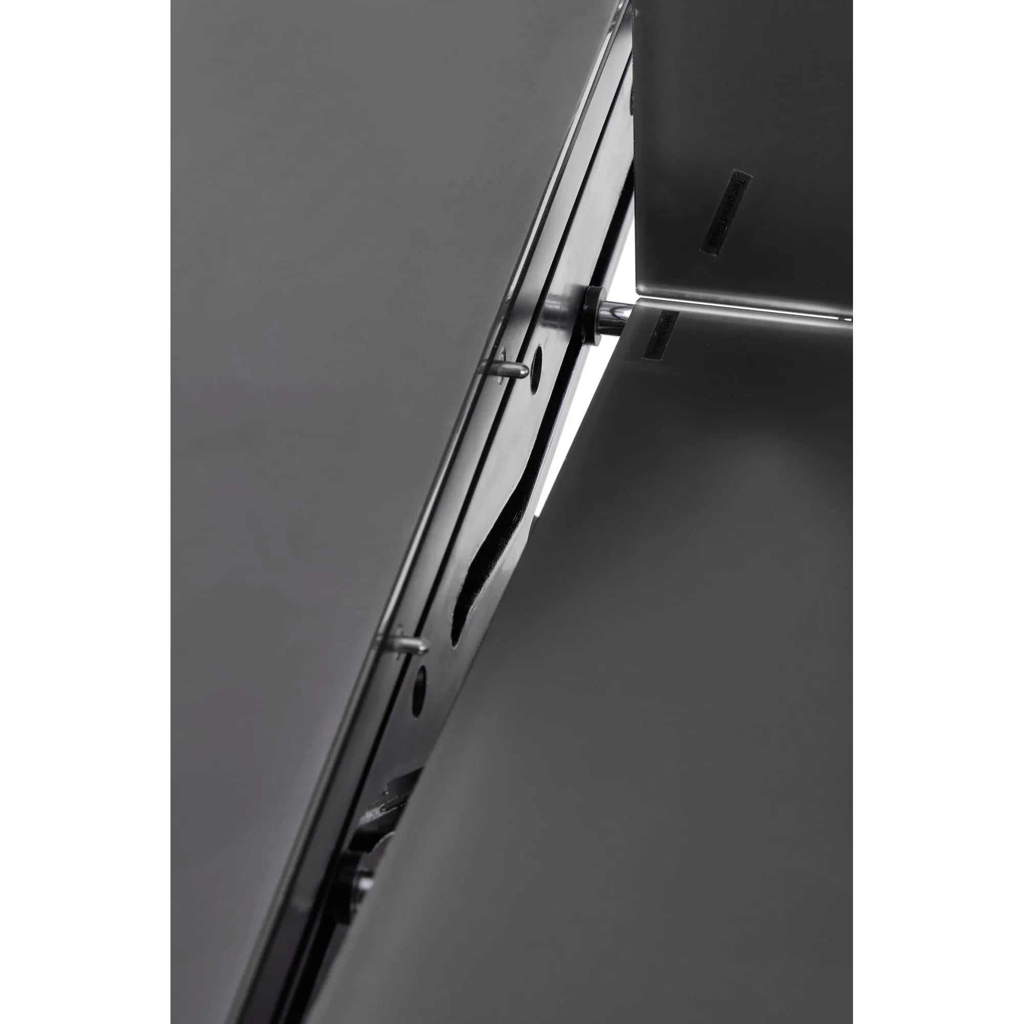 Masa extensibila SILVESTRO, gri inchis/negru, 180/220x89x75 cm