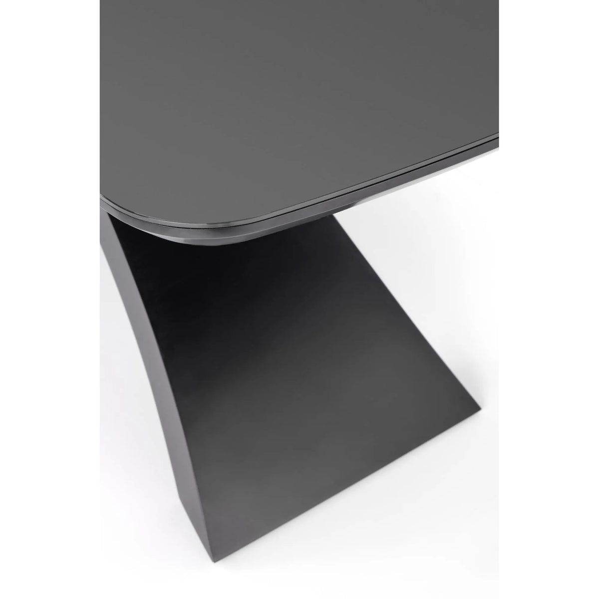 Masa extensibila SILVESTRO, gri inchis/negru, 180/220x89x75 cm
