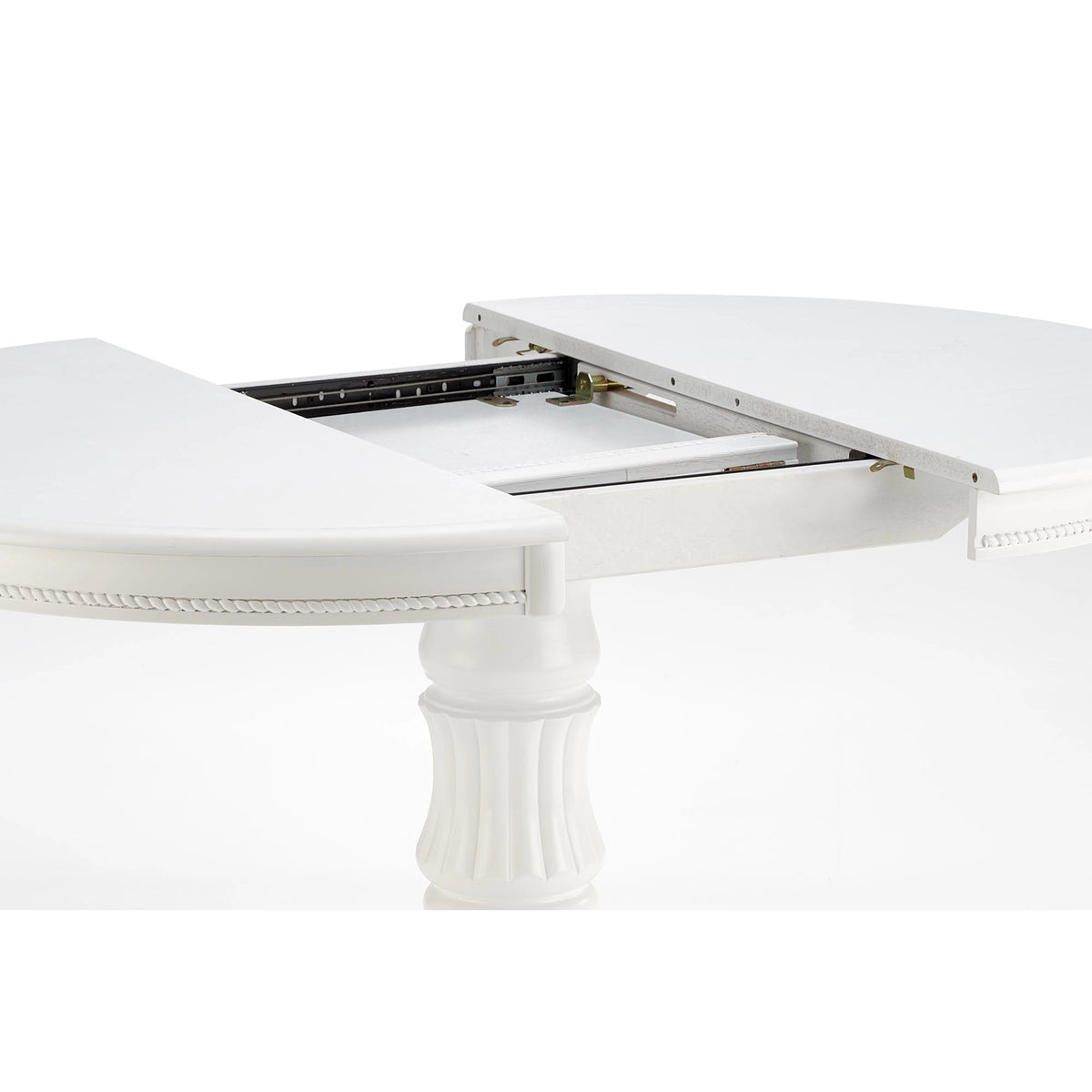 Masa extensibila alb WILLIAM, 90/124x90x75 cm