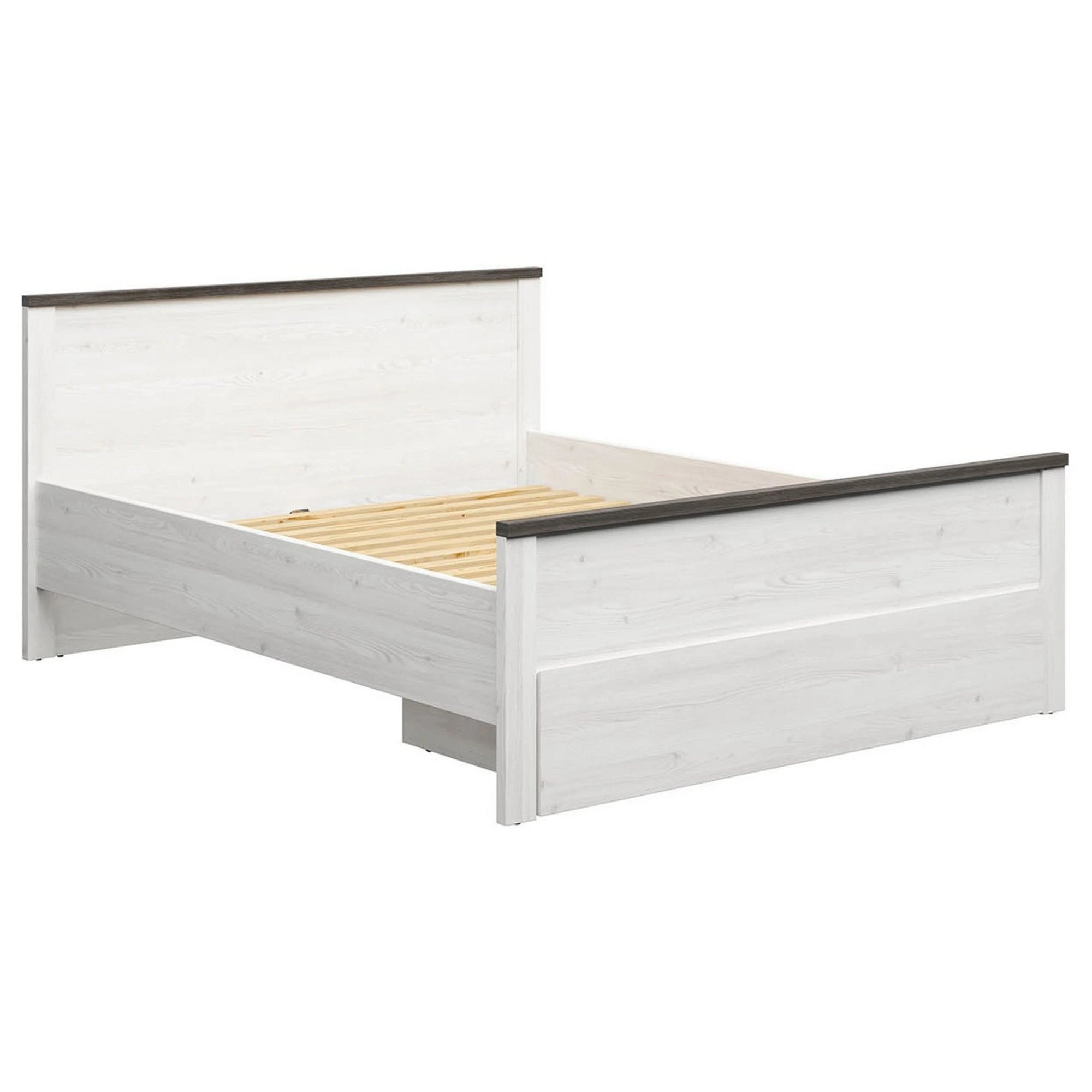 Cadru pat HESEN 160x200, pin deschis/pin larico, PAL