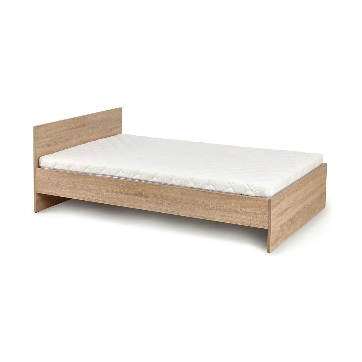 Cadru pat LIMA 120x200, stejar sonoma, PAL laminat, 125x205x70 cm
