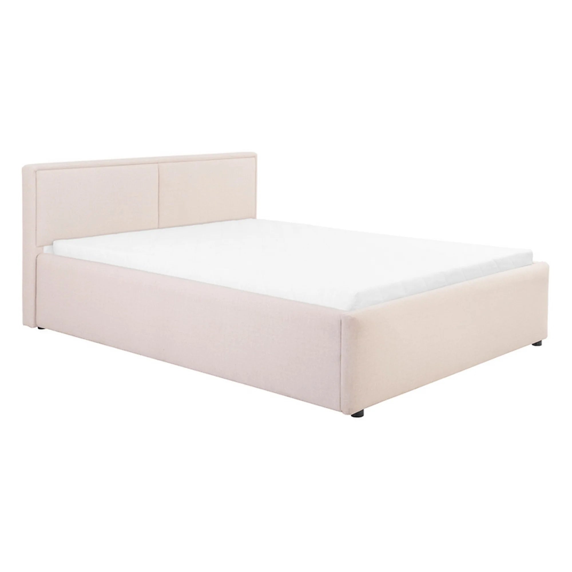 Cadru pat NEDIN 140x200, stofa clasica bej - Maya 03