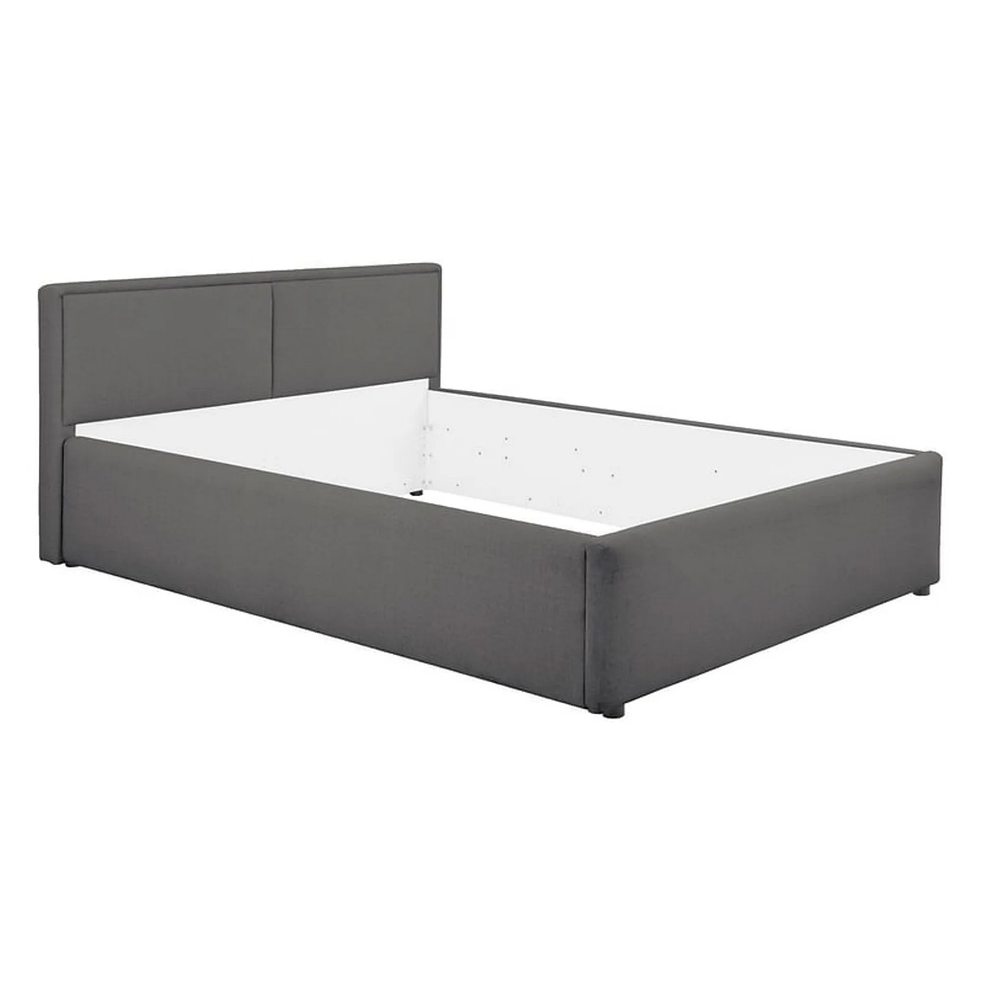 Cadru pat NEDIN 140x200, stofa clasica gri inchis - Maya 21