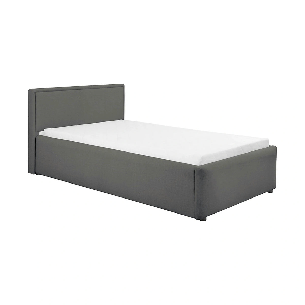 Cadru pat NEDIN 90x200, stofa clasica gri inchis - Maya 21