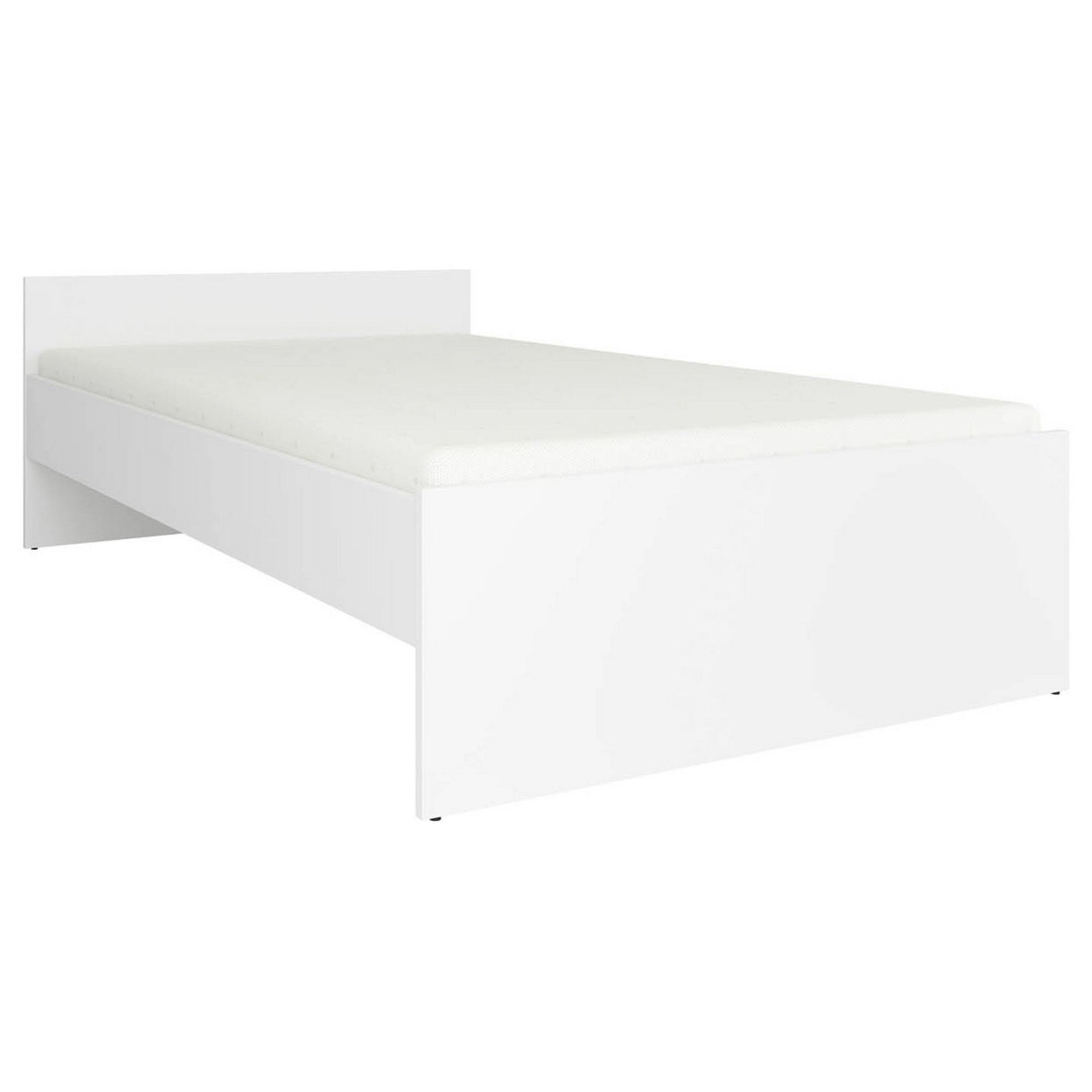 Cadru pat NEPO PLUS 120x200, alb, PAL laminat
