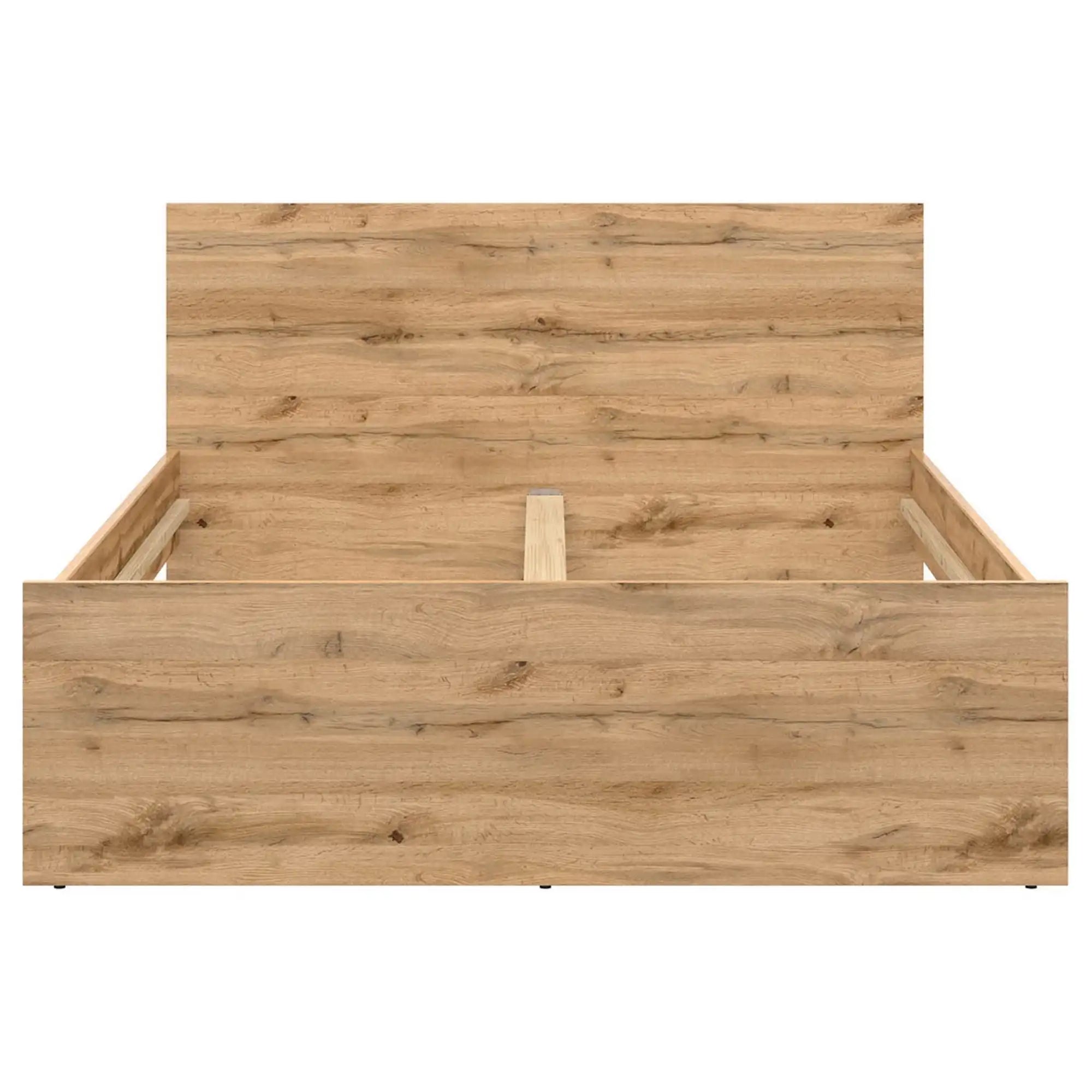 Cadru pat ZELE 140x200, stejar wotan, PAL