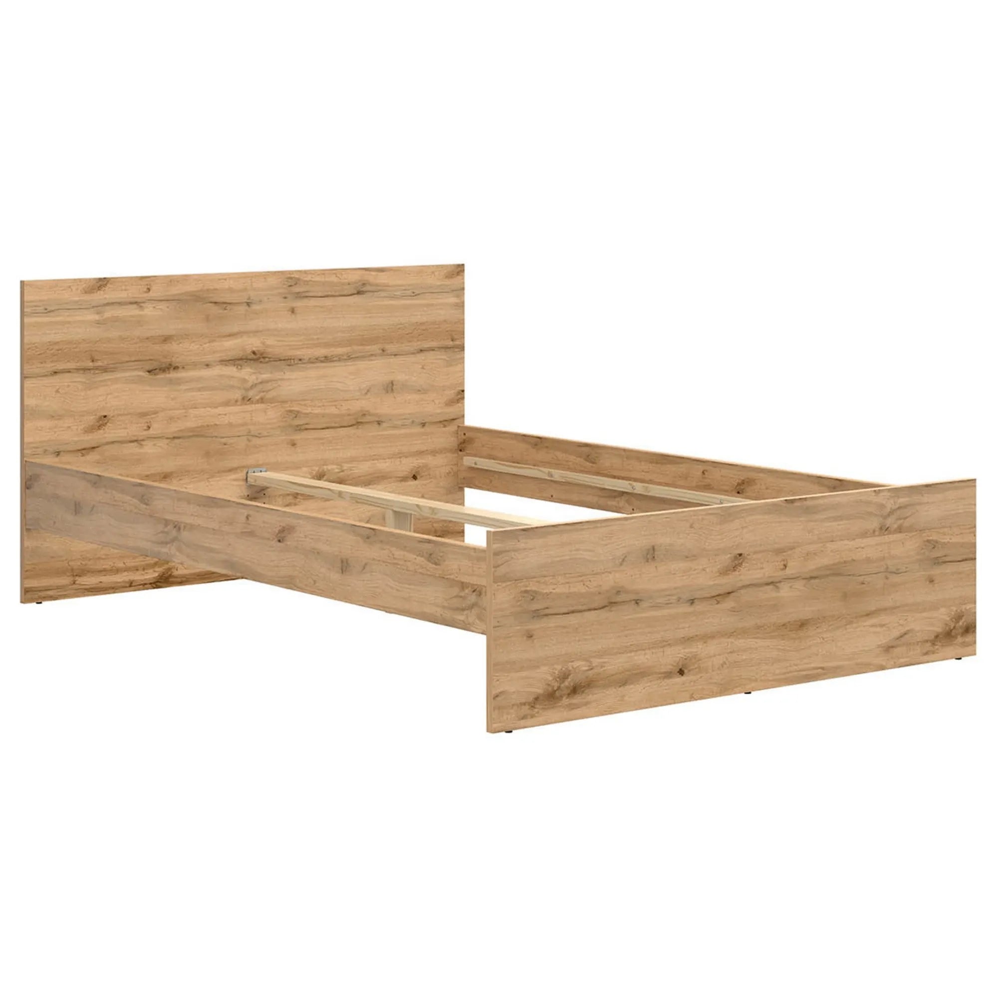 Cadru pat ZELE 140x200, stejar wotan, PAL