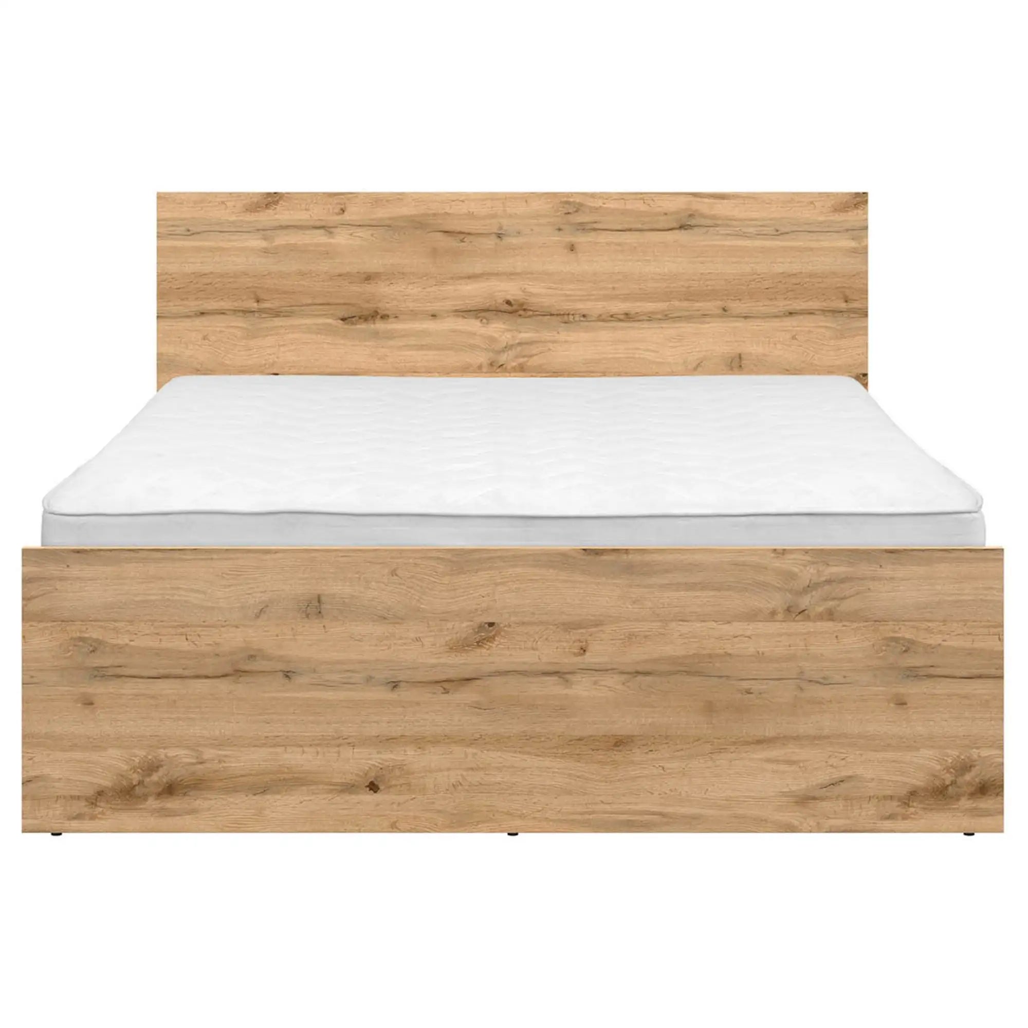 Cadru pat ZELE 140x200, stejar wotan, PAL