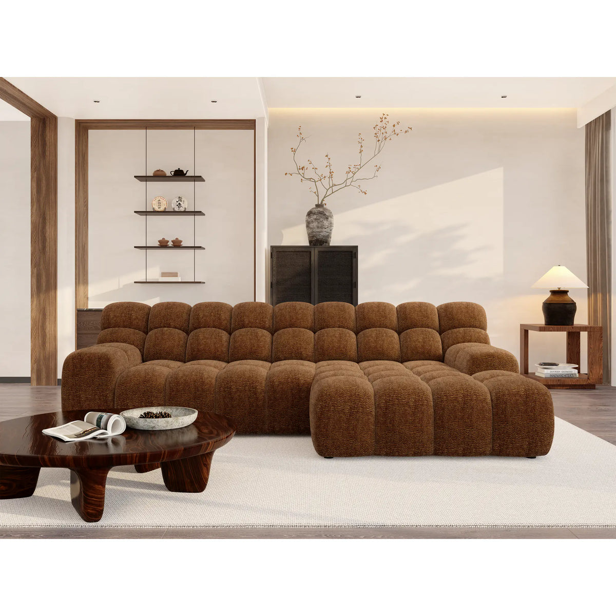 Coltar CAMPILE, personalizabil materiale Gama Premium, cu reglaj electric, 297x180x85 cm