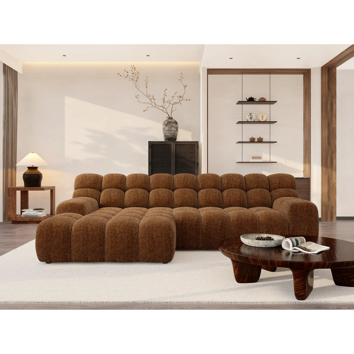 Coltar CAMPILE, personalizabil materiale Gama Premium, cu reglaj electric, 297x180x85 cm