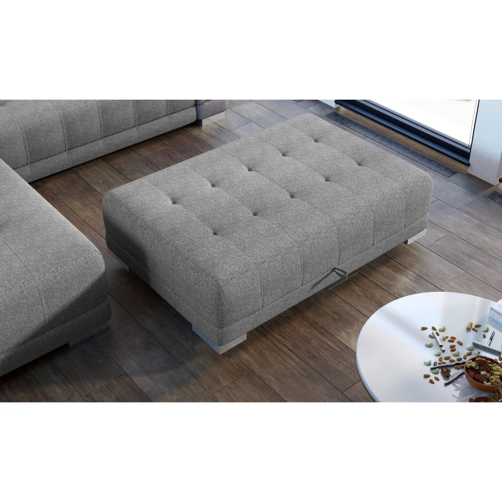 Taburet CAMPO, personalizabil materiale gama Premium, cu spatiu depozitare, 135x70x46 cm