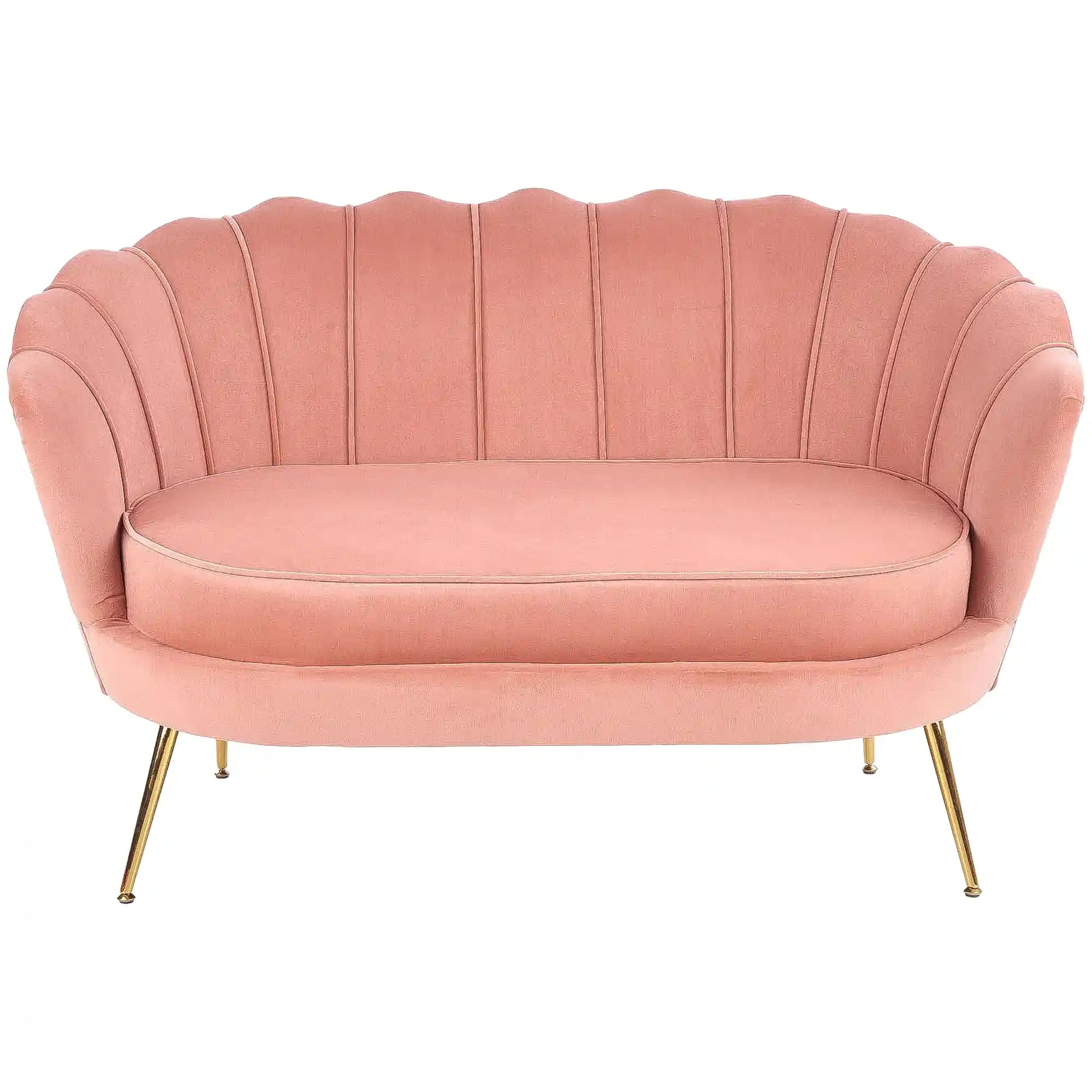 Canapea AMORINITO XL, roz/auriu, 131x77x77 cm