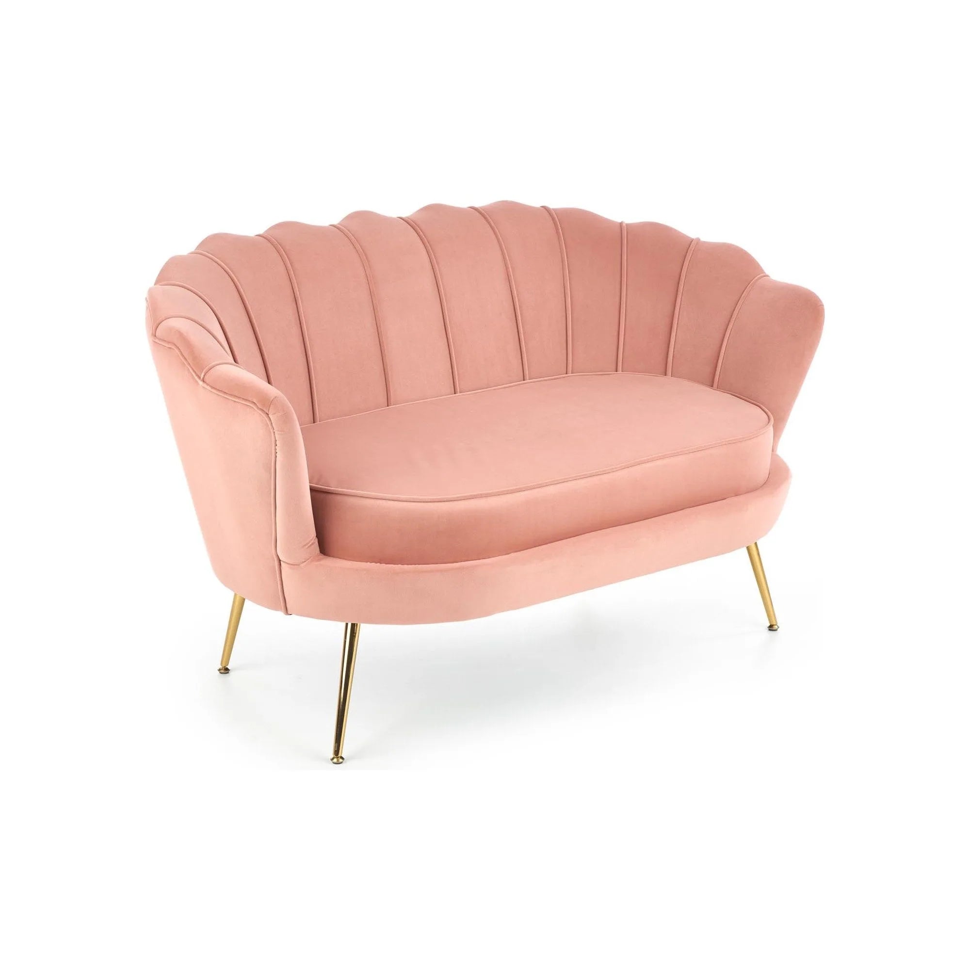 Canapea AMORINITO XL, roz/auriu, 131x77x77 cm