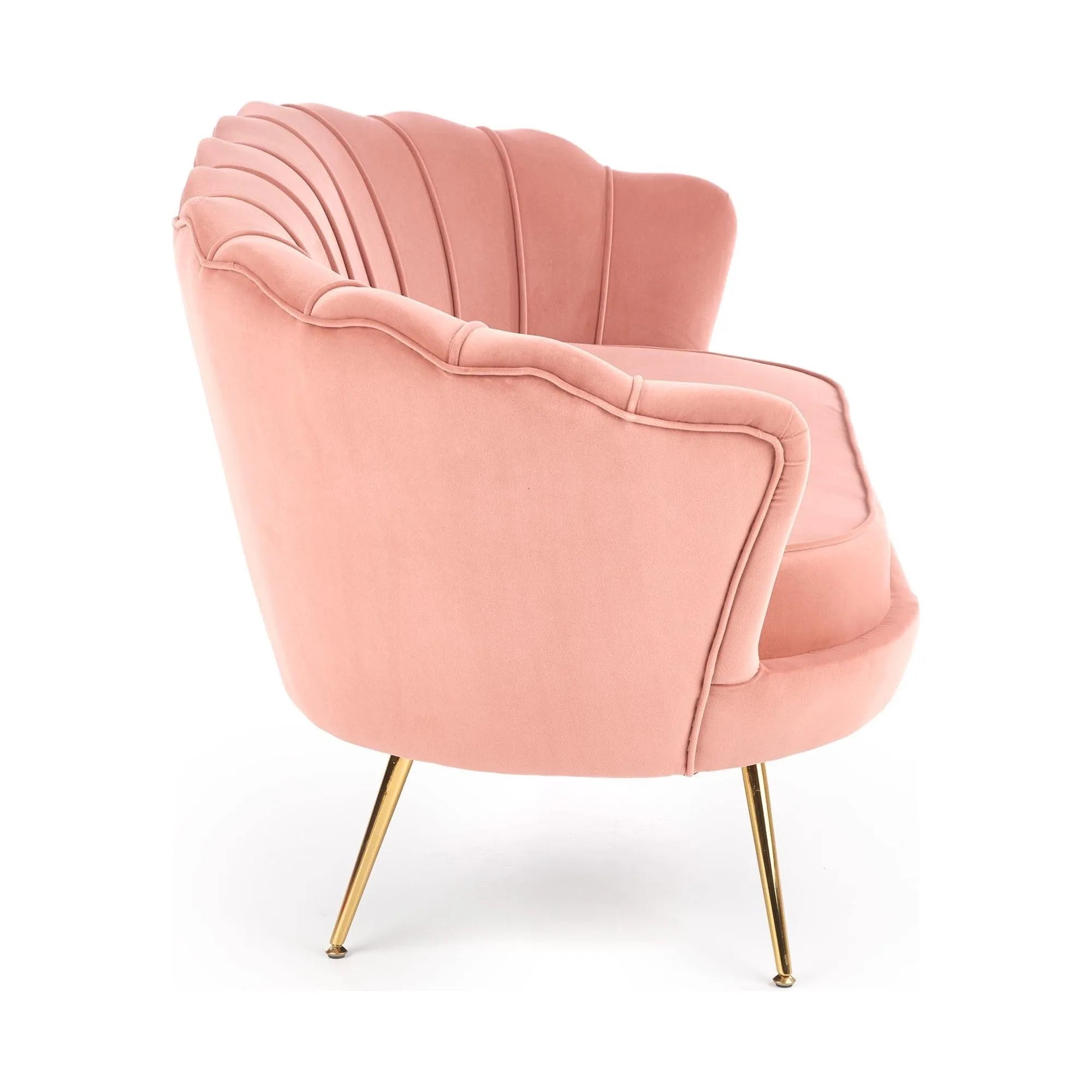 Canapea AMORINITO XL, roz/auriu, 131x77x77 cm