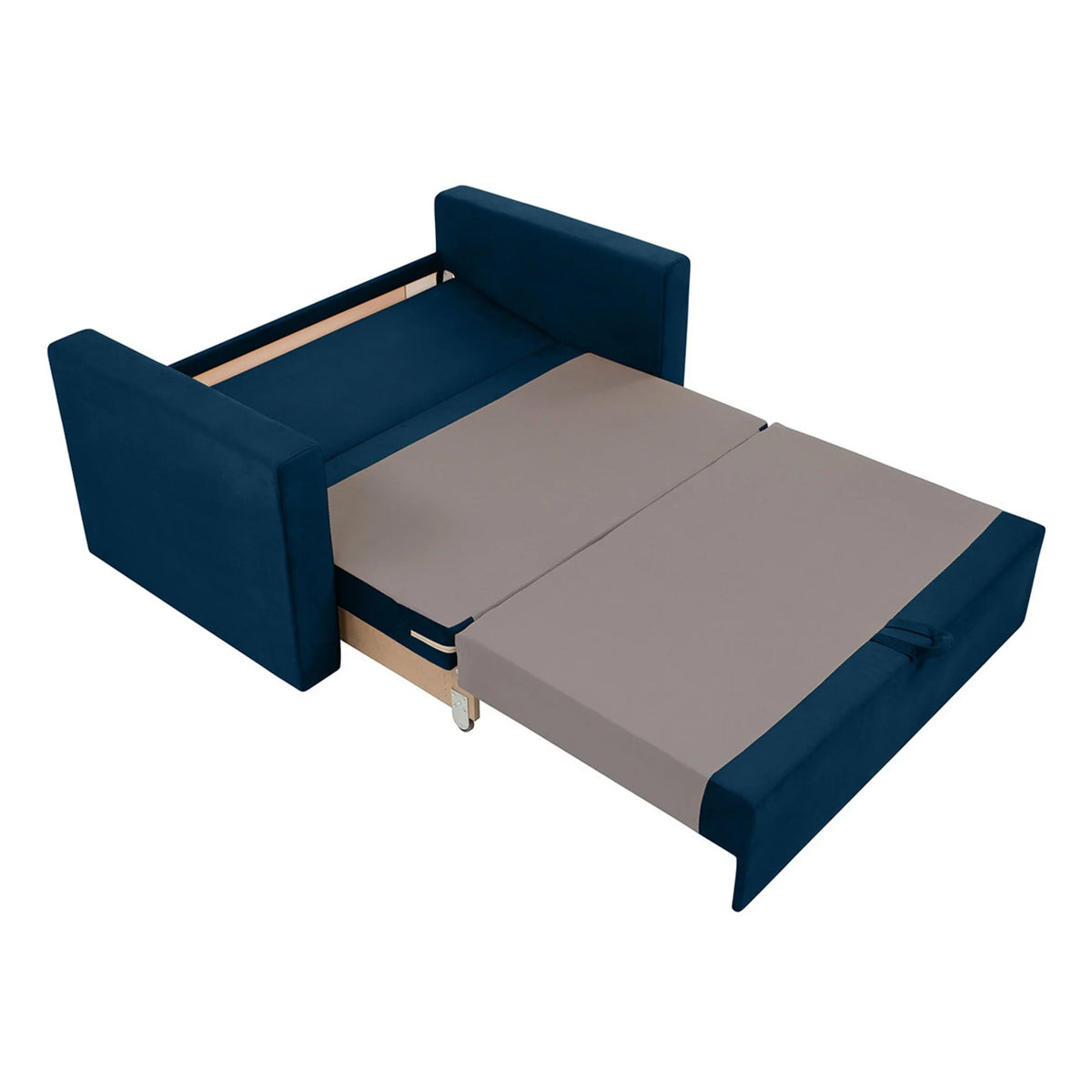 Canapea BUNIO III, stofa clasica albastru - Manila 26, 147x88x86 cm