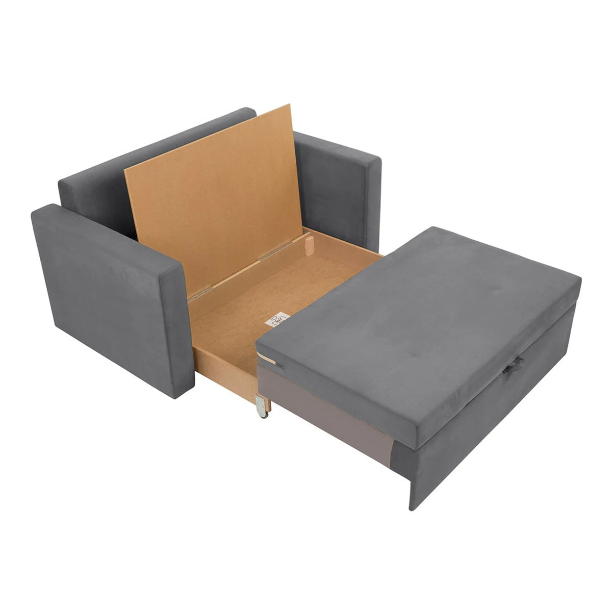 Canapea BUNIO III, stofa clasica gri - Manila 16, 147x88x86 cm