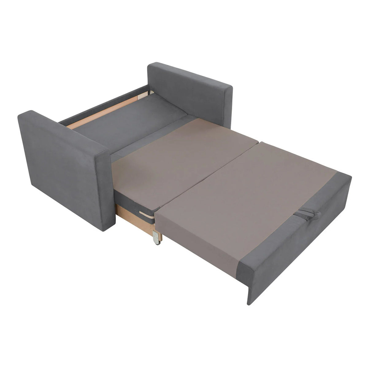 Canapea BUNIO III, stofa clasica gri - Manila 16, 147x88x86 cm