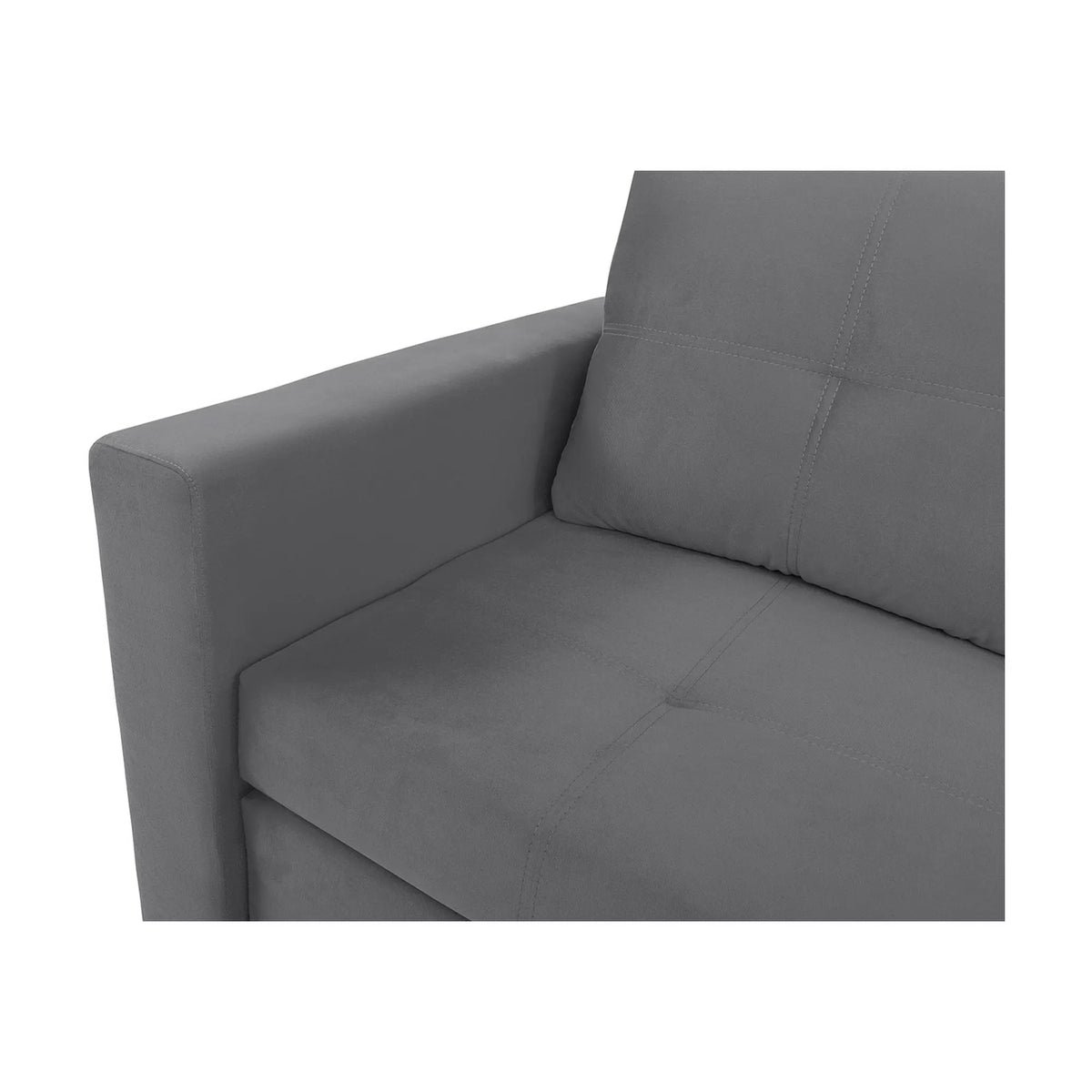 Canapea BUNIO III, stofa clasica gri - Manila 16, 147x88x86 cm