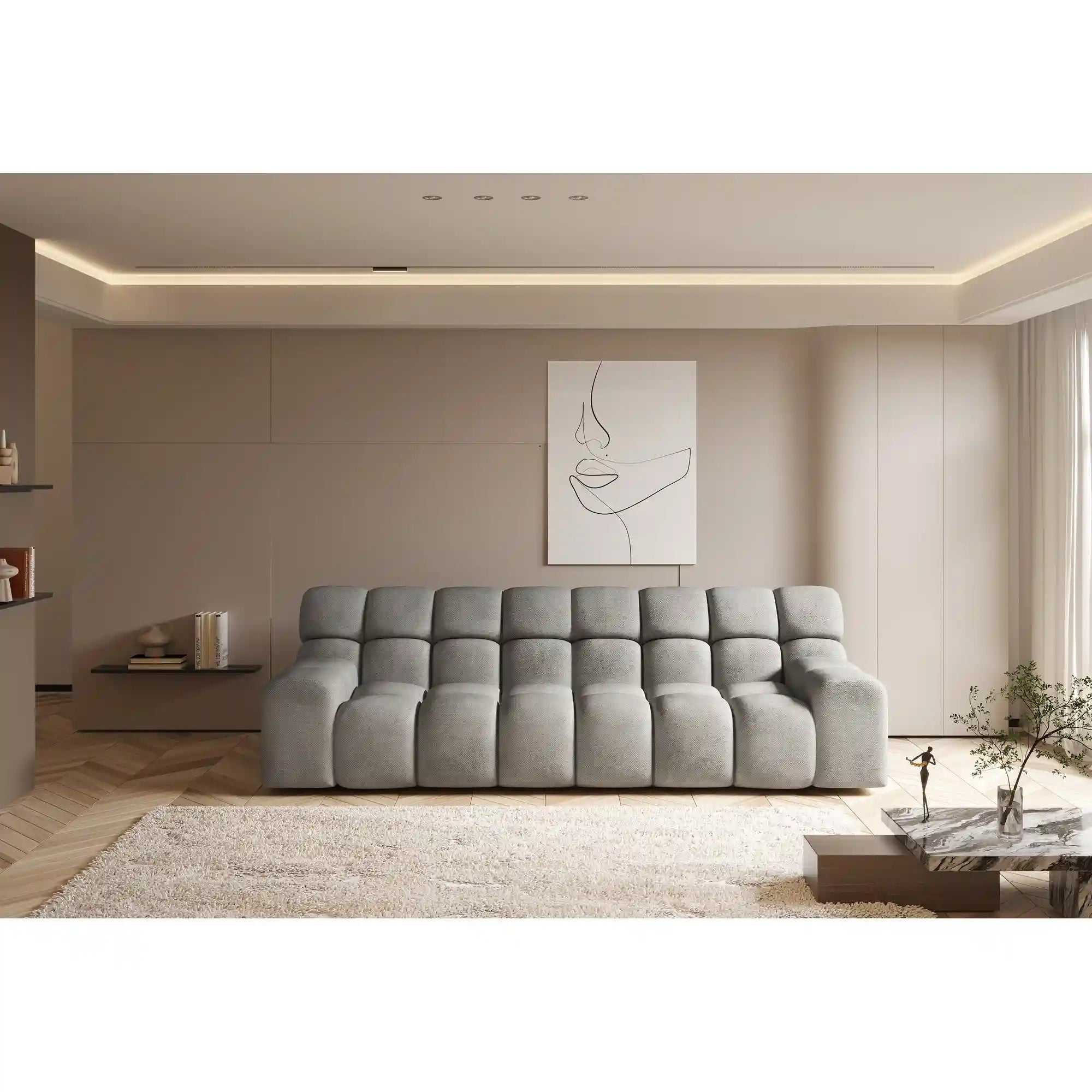 Canapea CAMPILE, personalizabil materiale Gama Premium, 288x119x85 cm