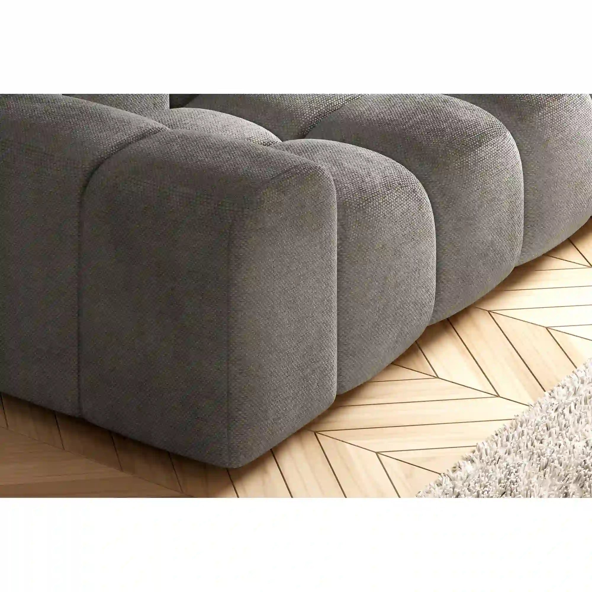 Canapea CAMPILE, stofa bej - Perfect Harmony 02, Gama Premium, 288x119x85 cm