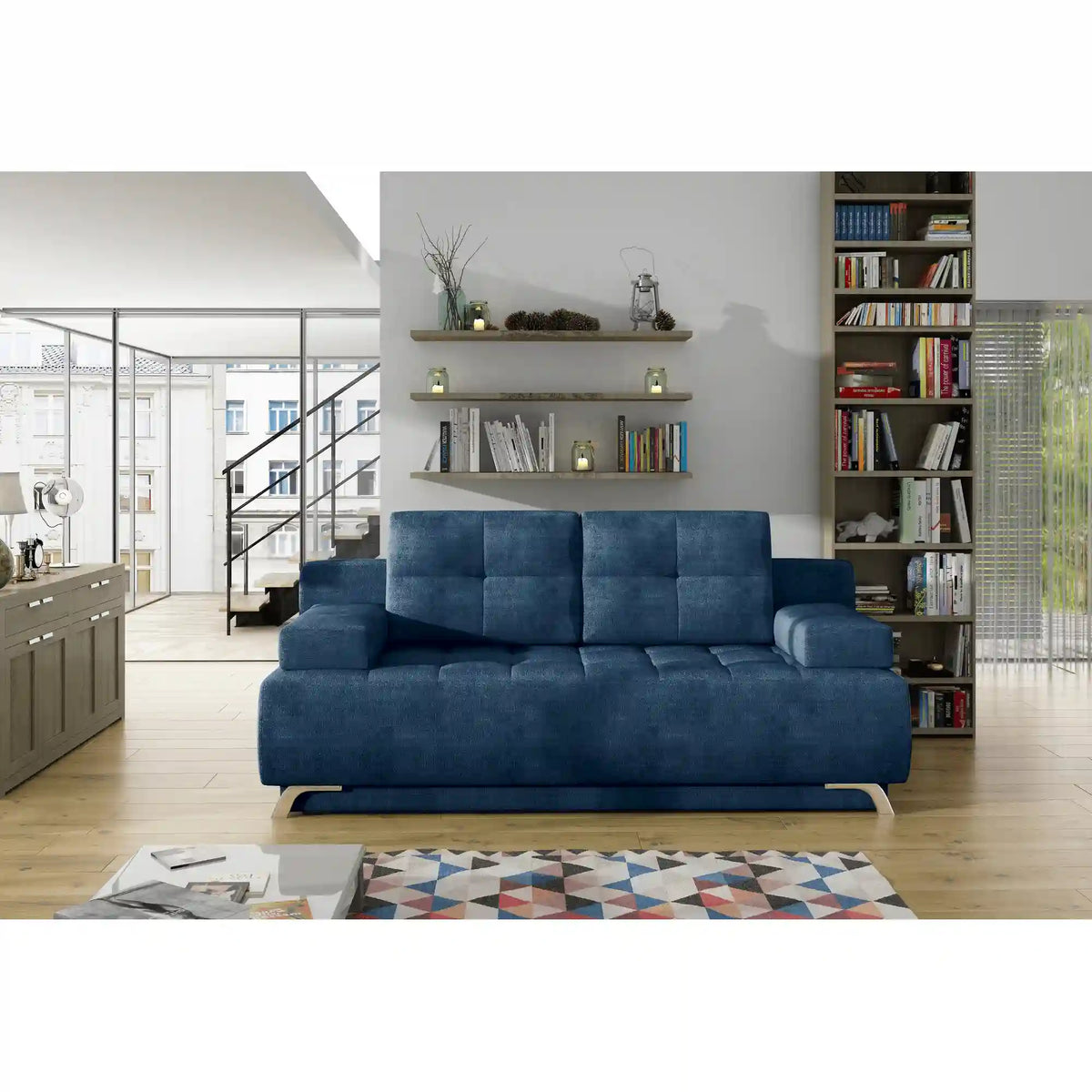 Canapea extensibil OSLO, personalizabil materiale gama Oferta Avantaj, cu lada depozitare, 197x94x90 cm