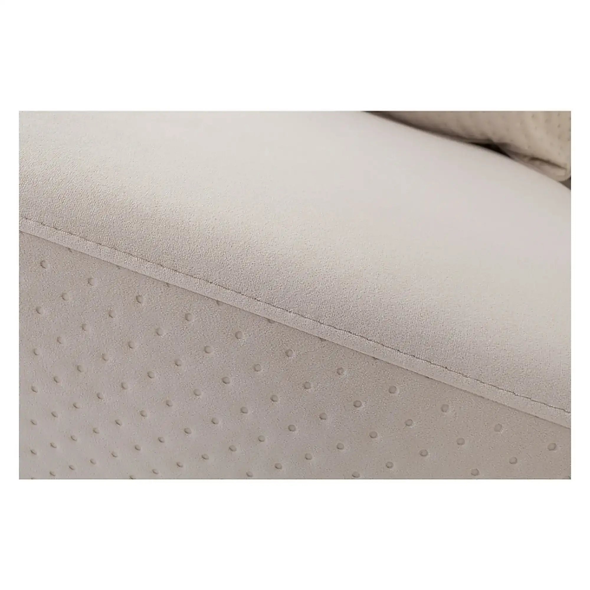 Canapea extensibila AKARO, stofa catifelata bej - Tiffany 02, cu lada depozitare, 227x114x85 cm