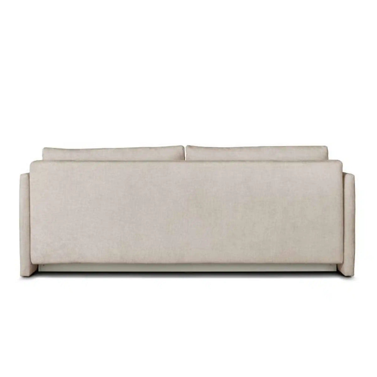 Canapea extensibila Allen, stofa catifelata crem - Monolith 02, cu lada depozitare, 217x98x92 cm