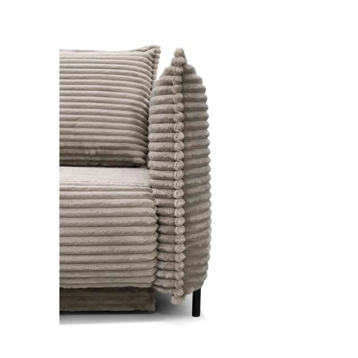 Canapea extensibila Amalfi, stofa catifelata maro - Monolith 15, cu lada depozitare, 226x105x90 cm