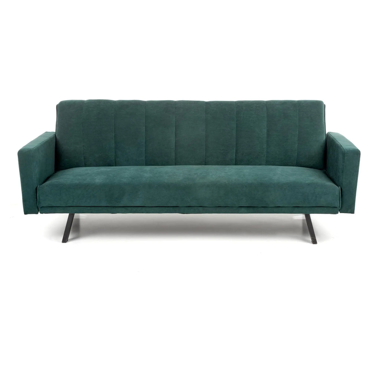 Canapea extensibila ARMANDO, verde, stofa catifelata, 192x100x78 cm