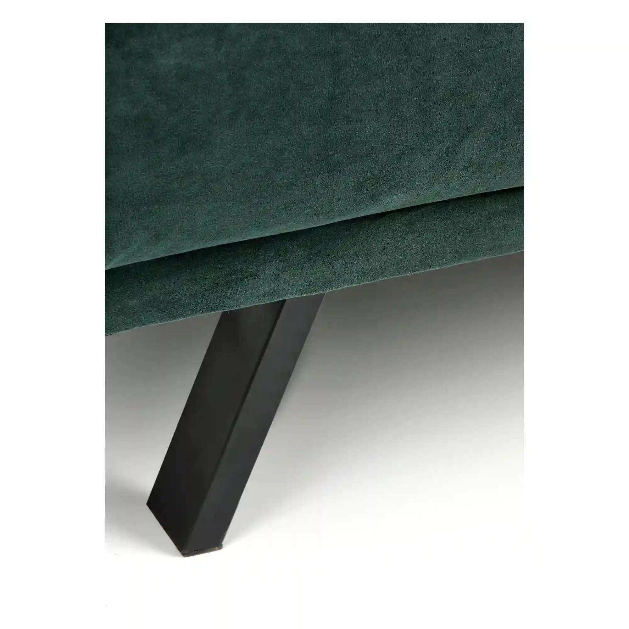 Canapea extensibila ARMANDO, verde, stofa catifelata, 192x100x78 cm