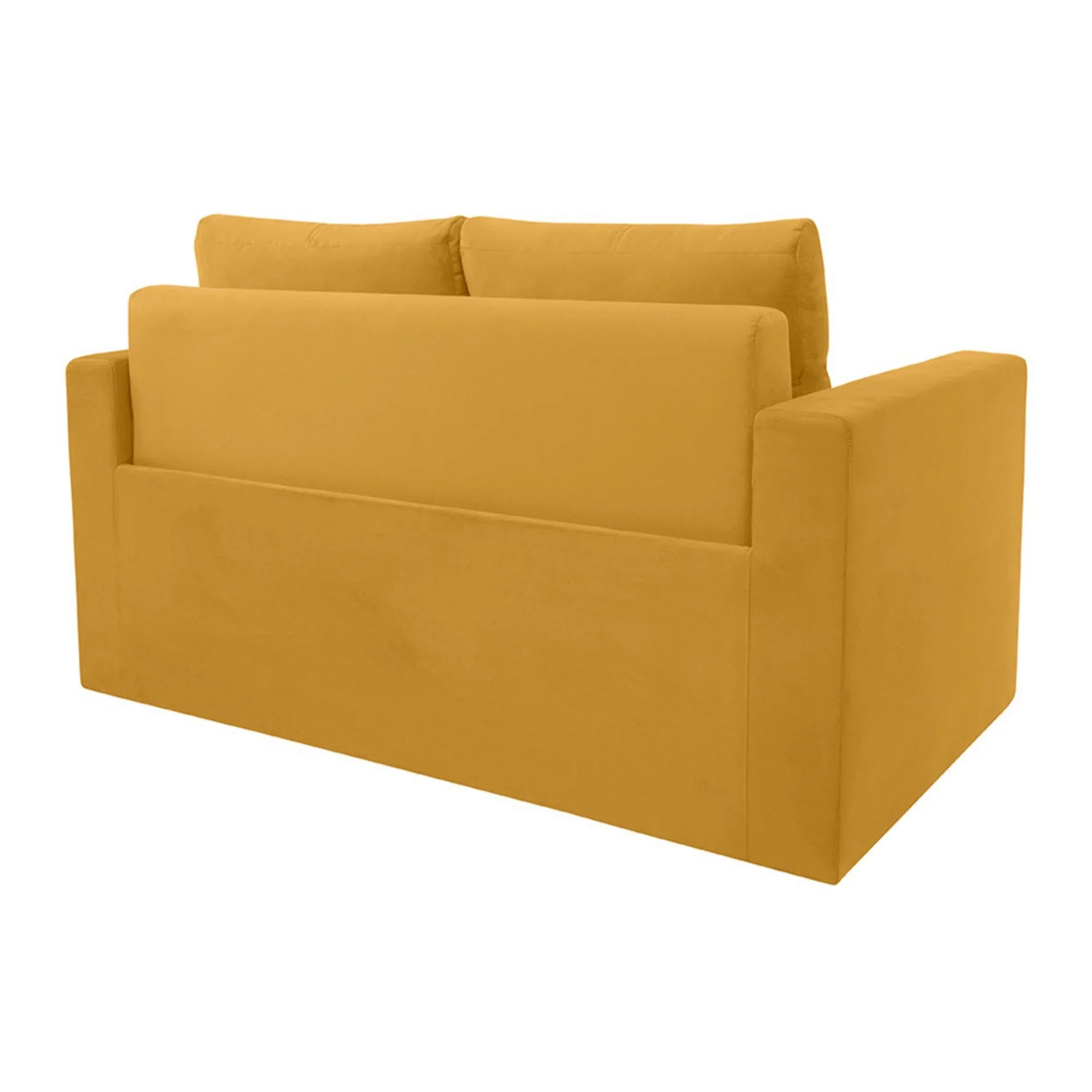 Canapea extensibila BUNIO III, stofa clasica galben - Manila 32, 147x88x86 cm