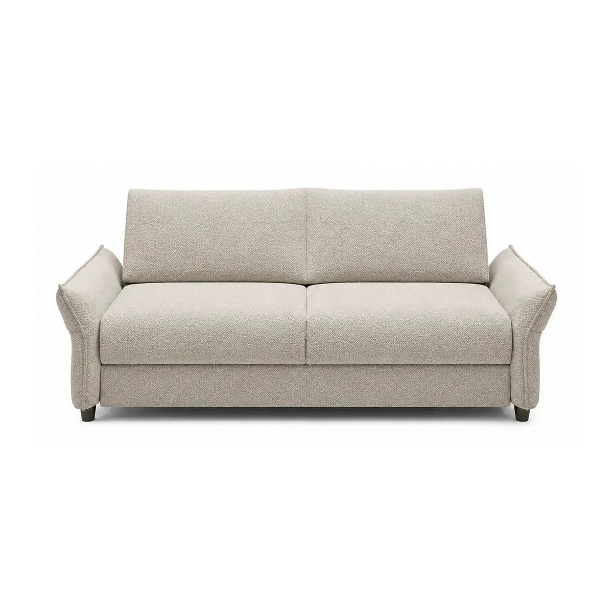 Canapea extensibila CANTO 140, stofa catifelata bej - Crown 02, 198x106x82 cm