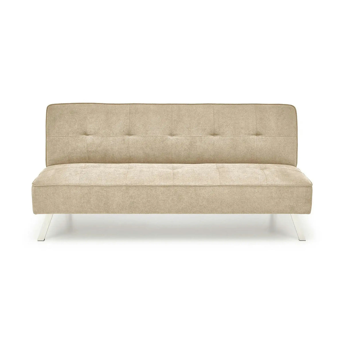 Canapea extensibila CARLITO, bej, stofa clasica/metal, 173x83/97x80 cm