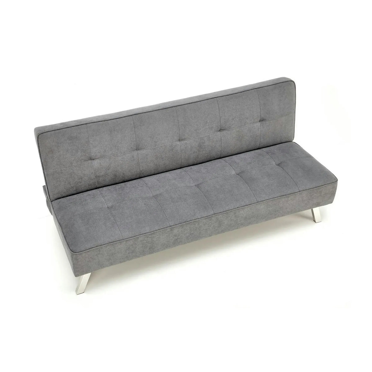 Canapea extensibila CARLITO, gri, stofa clasica/metal, 173x83/97x80 cm