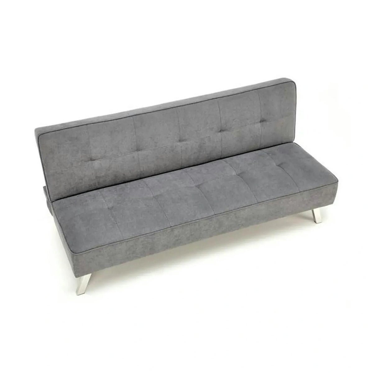 Canapea extensibila CARLITO, gri, stofa clasica/metal, 173x83/97x80 cm