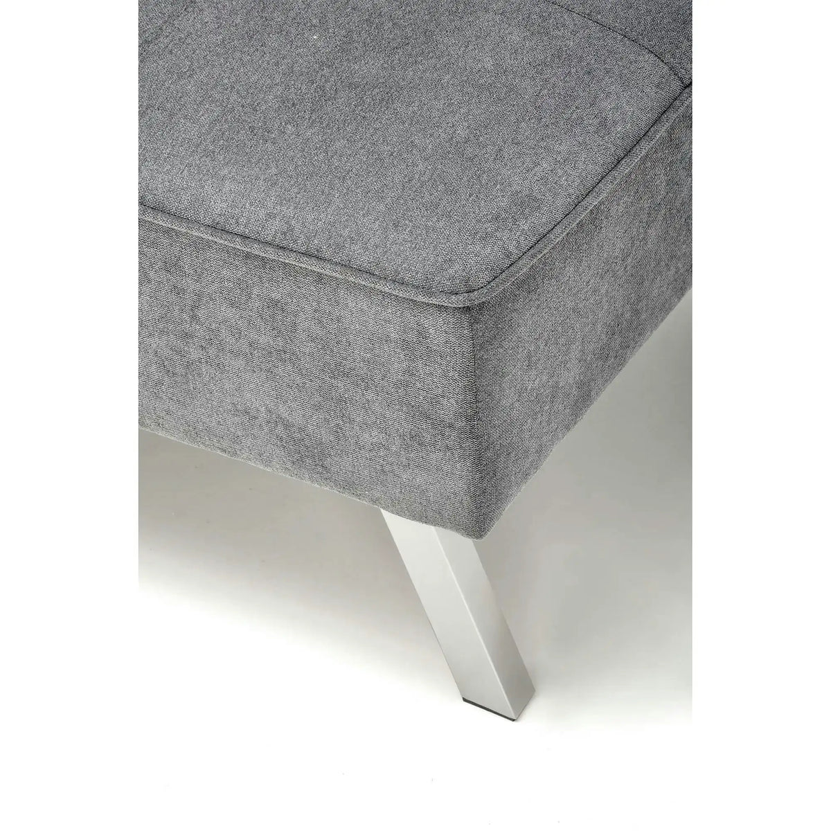 Canapea extensibila CARLITO, gri, stofa clasica/metal, 173x83/97x80 cm