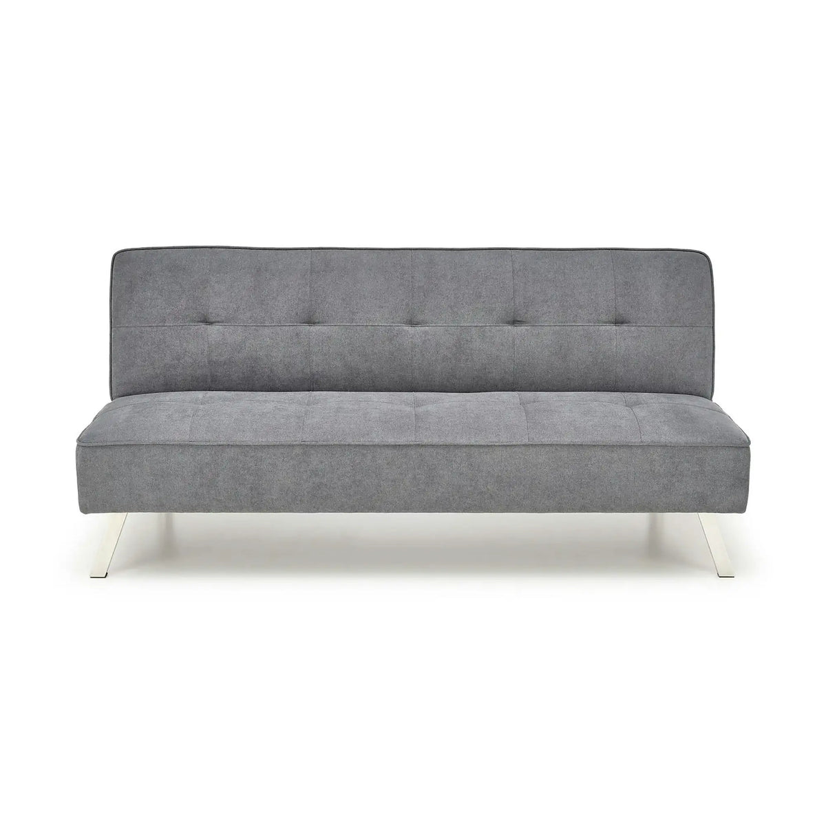 Canapea extensibila CARLITO, gri, stofa clasica/metal, 173x83/97x80 cm